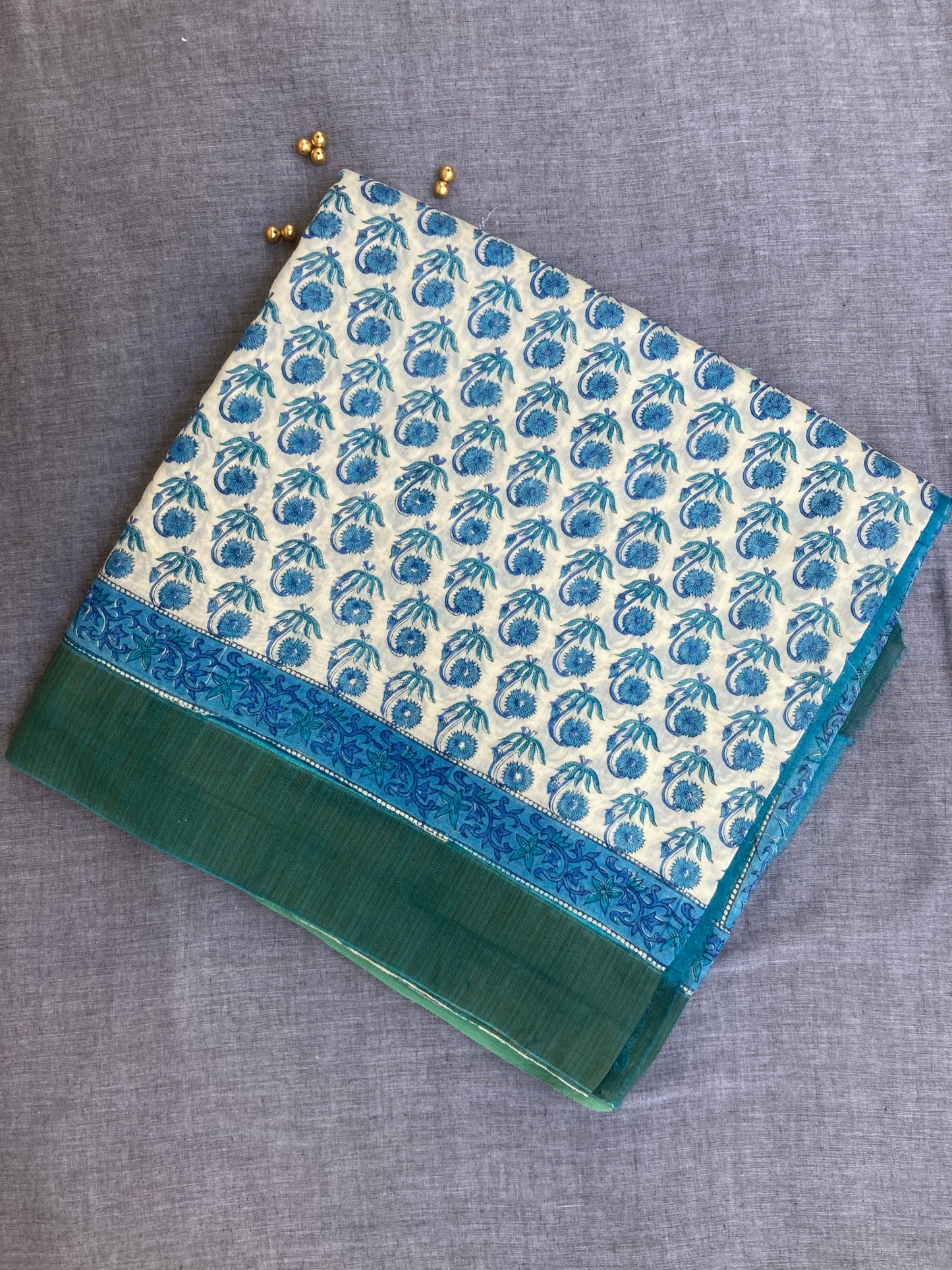 Light Green Maanto Patli Pallu Saree