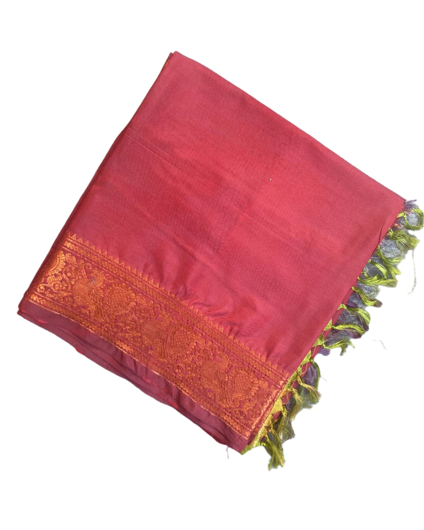 Rosewood Banana Silk Saree
