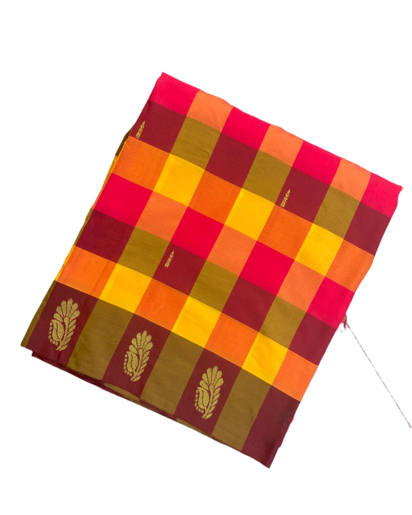 Tangerine Arni Silk Saree