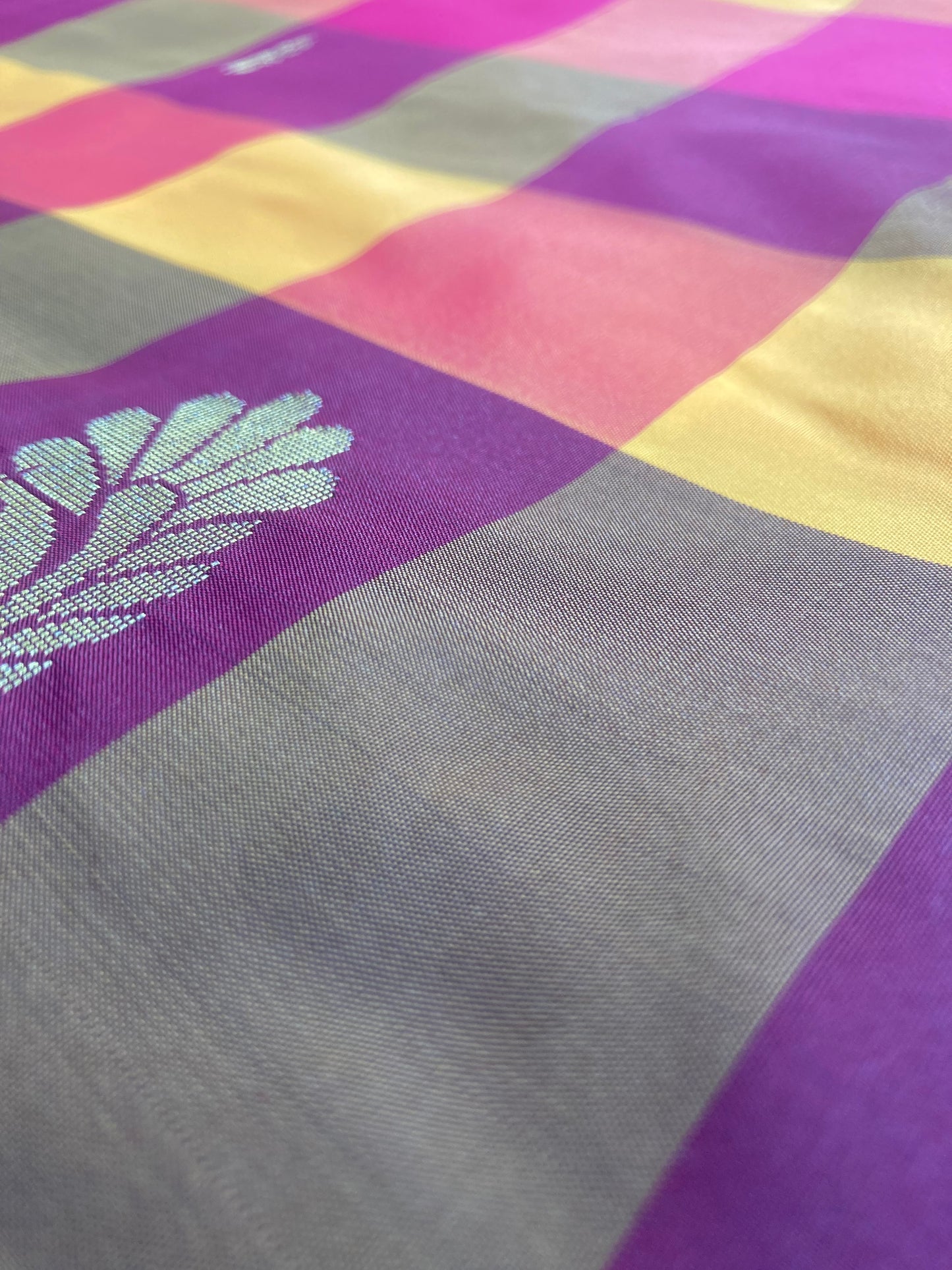 Tangerine Arni Silk Saree