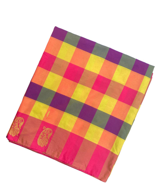 Dark Pink Arni Silk Saree