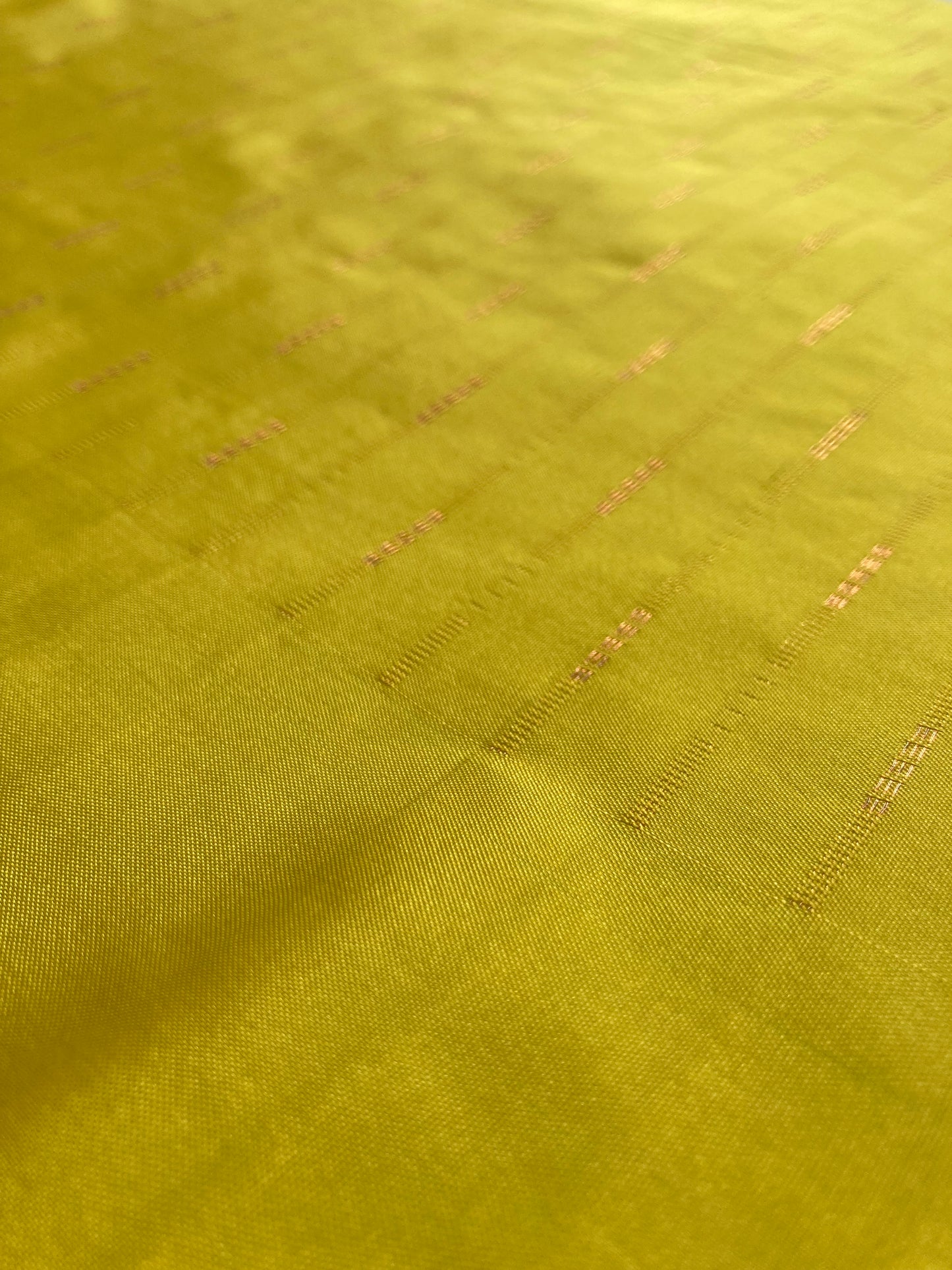 Chartreuse Arni Silk Saree
