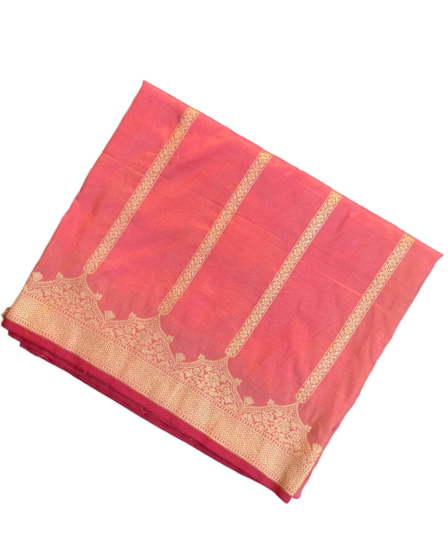 Watermelon Banarasi Katan Saree