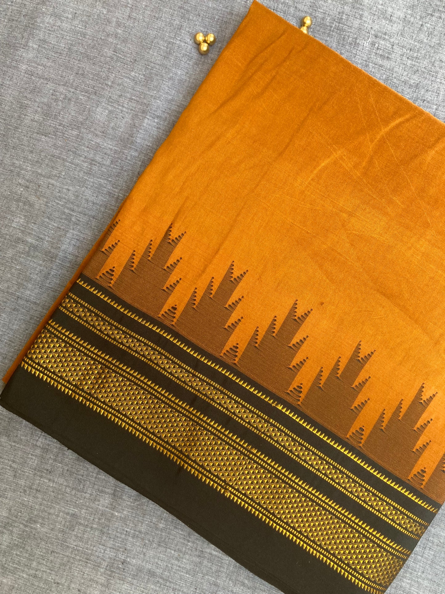 Copper Ilkal Saree
