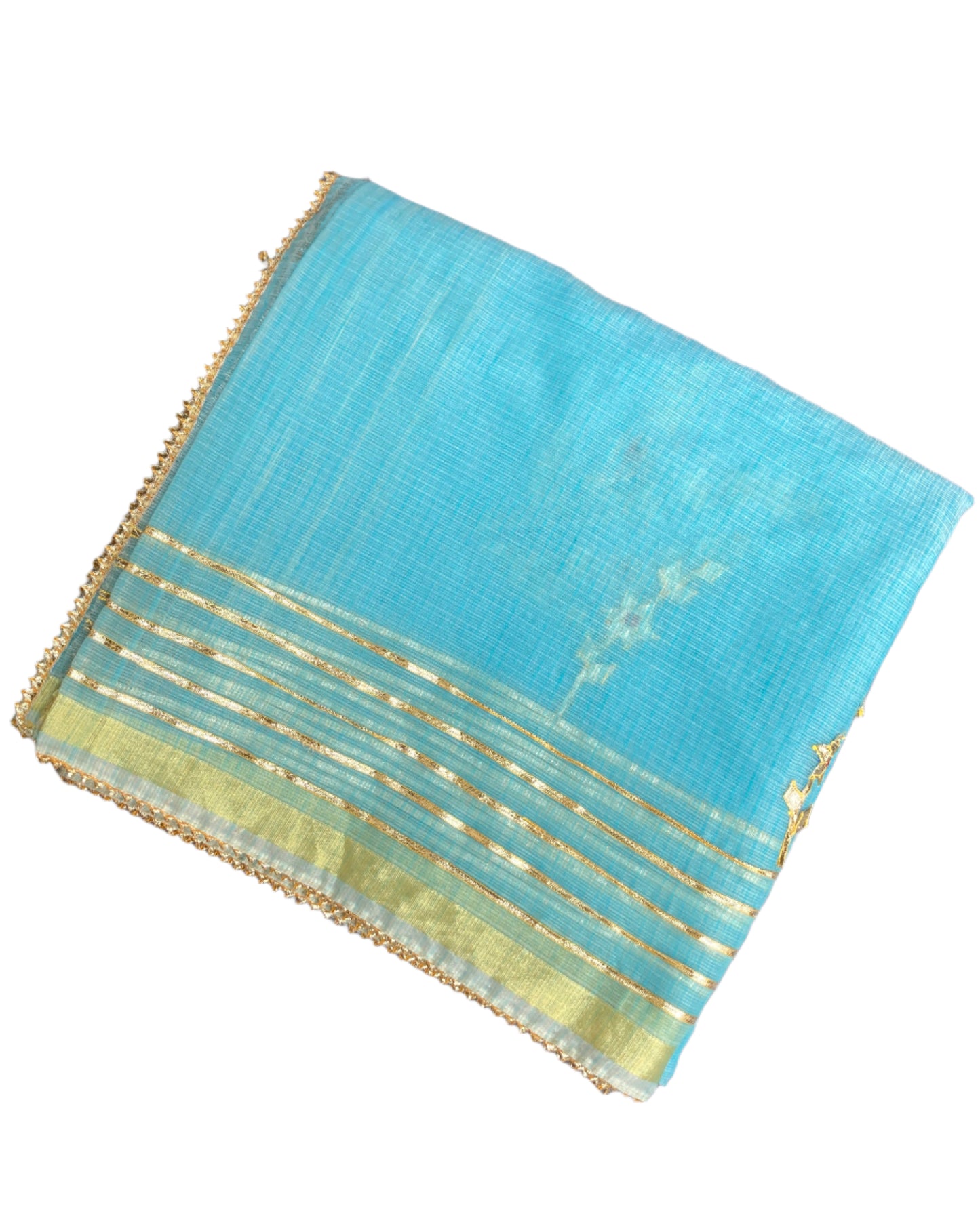 Royal Blue Gotapatti Kota Doria Saree