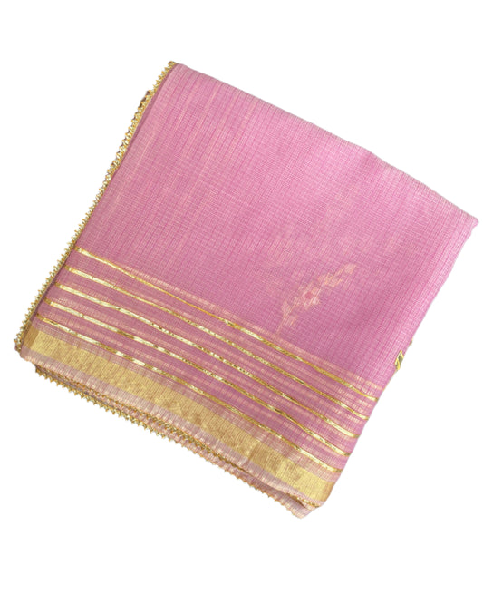 Orchid Gotapatti Kota Doria Saree