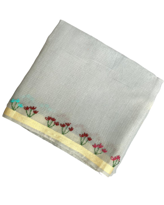 Medium Gray Baggecha Kota Doria Saree