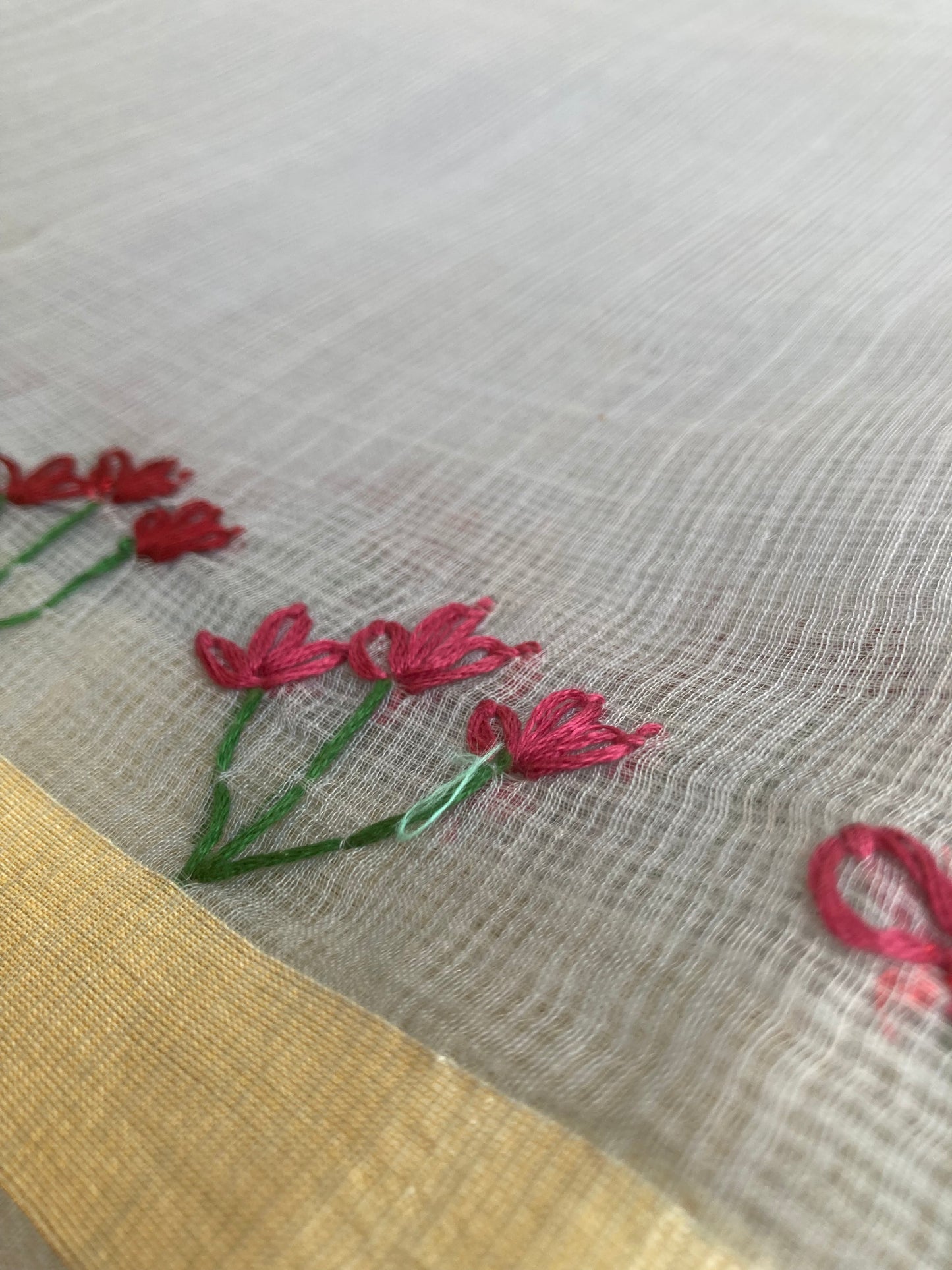 Medium Gray Baggecha Kota Doria Saree