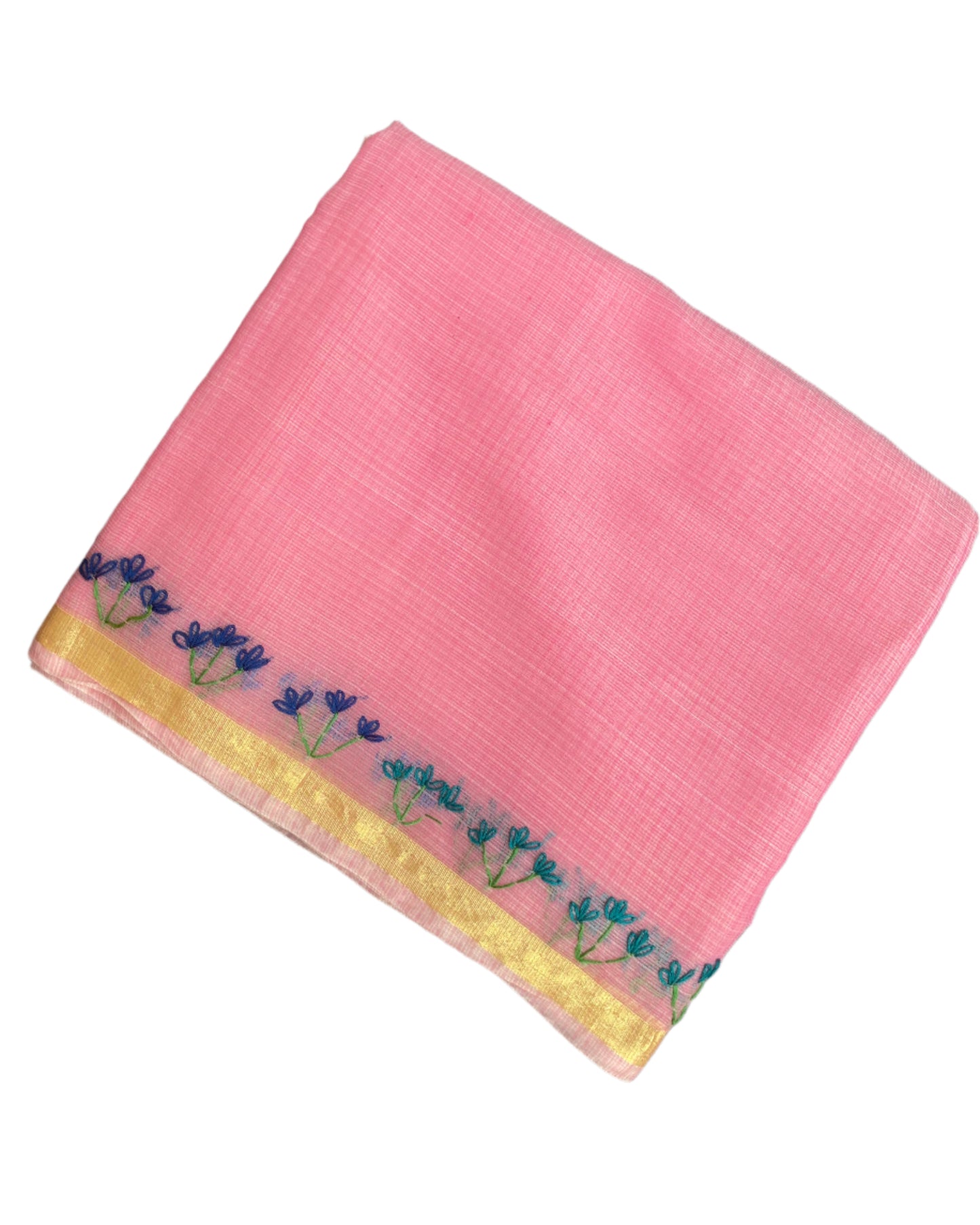 Flamingo Baggecha Kota Doria Saree