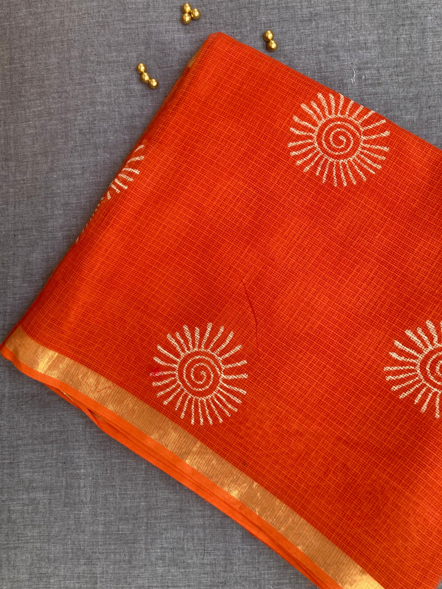 Fire Kota Doria Saree