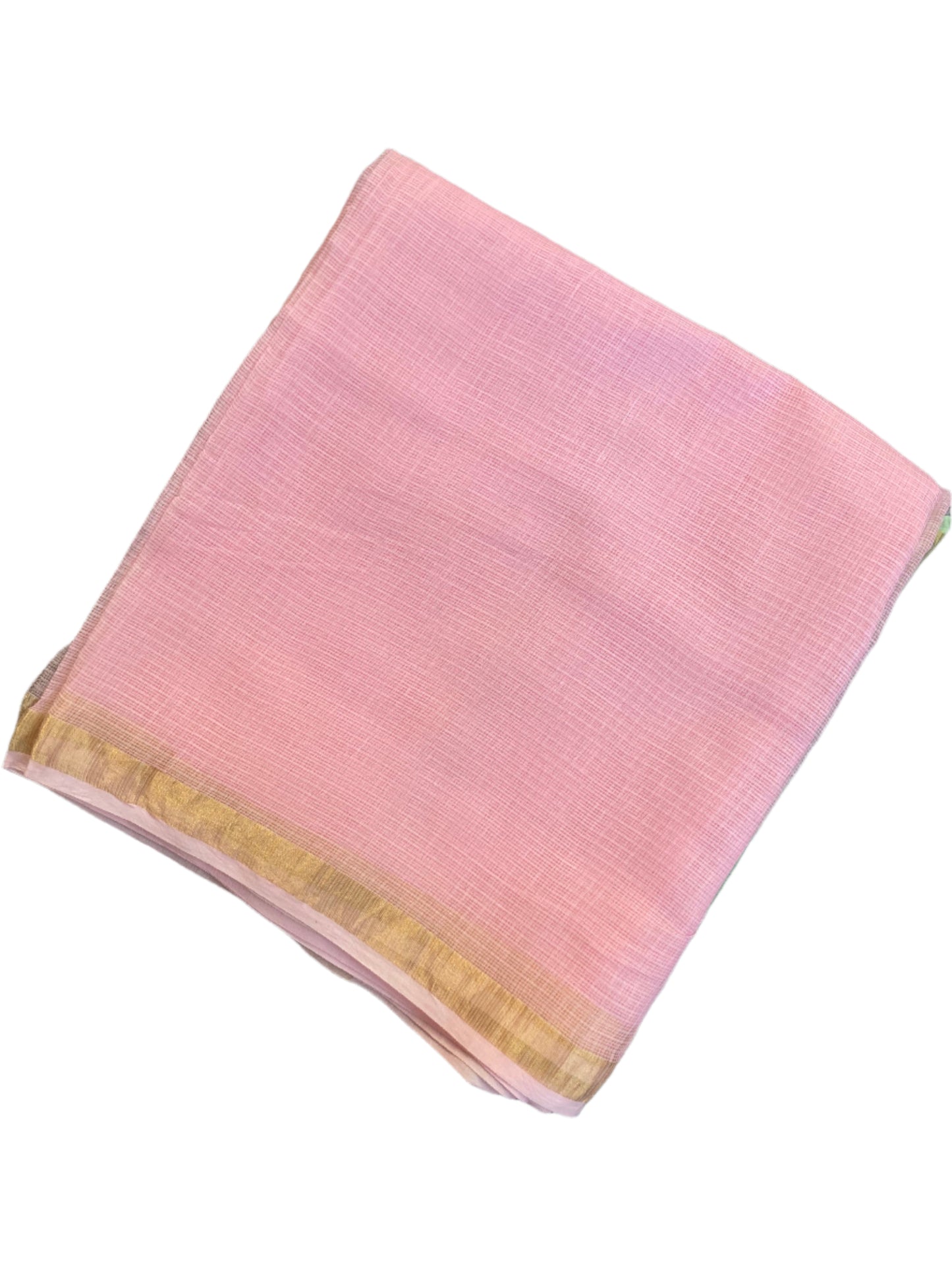 Baby Pink  Ombre-Dyed Kota Doria Saree