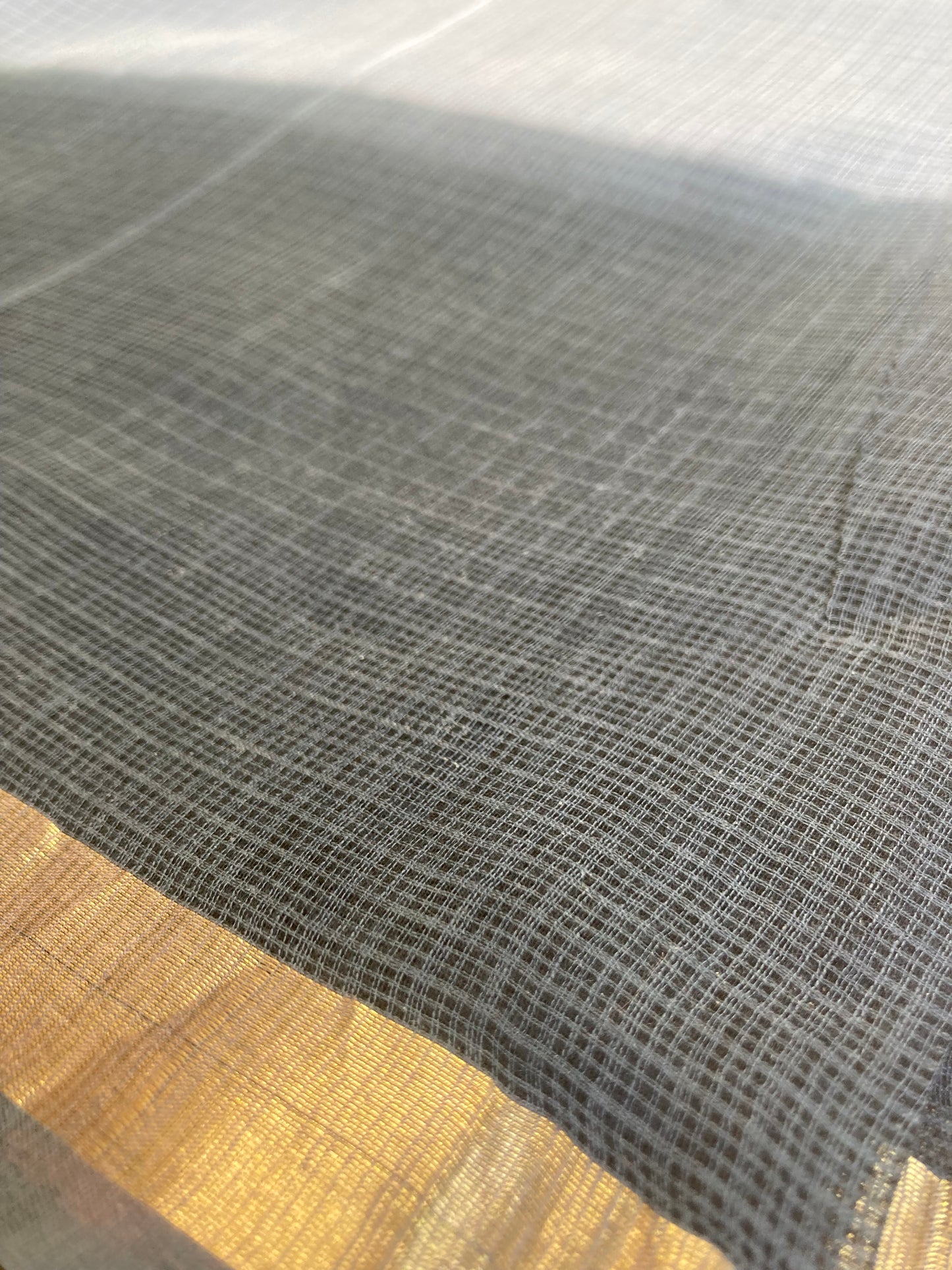 Cloud  Ombre-Dyed Kota Doria Saree