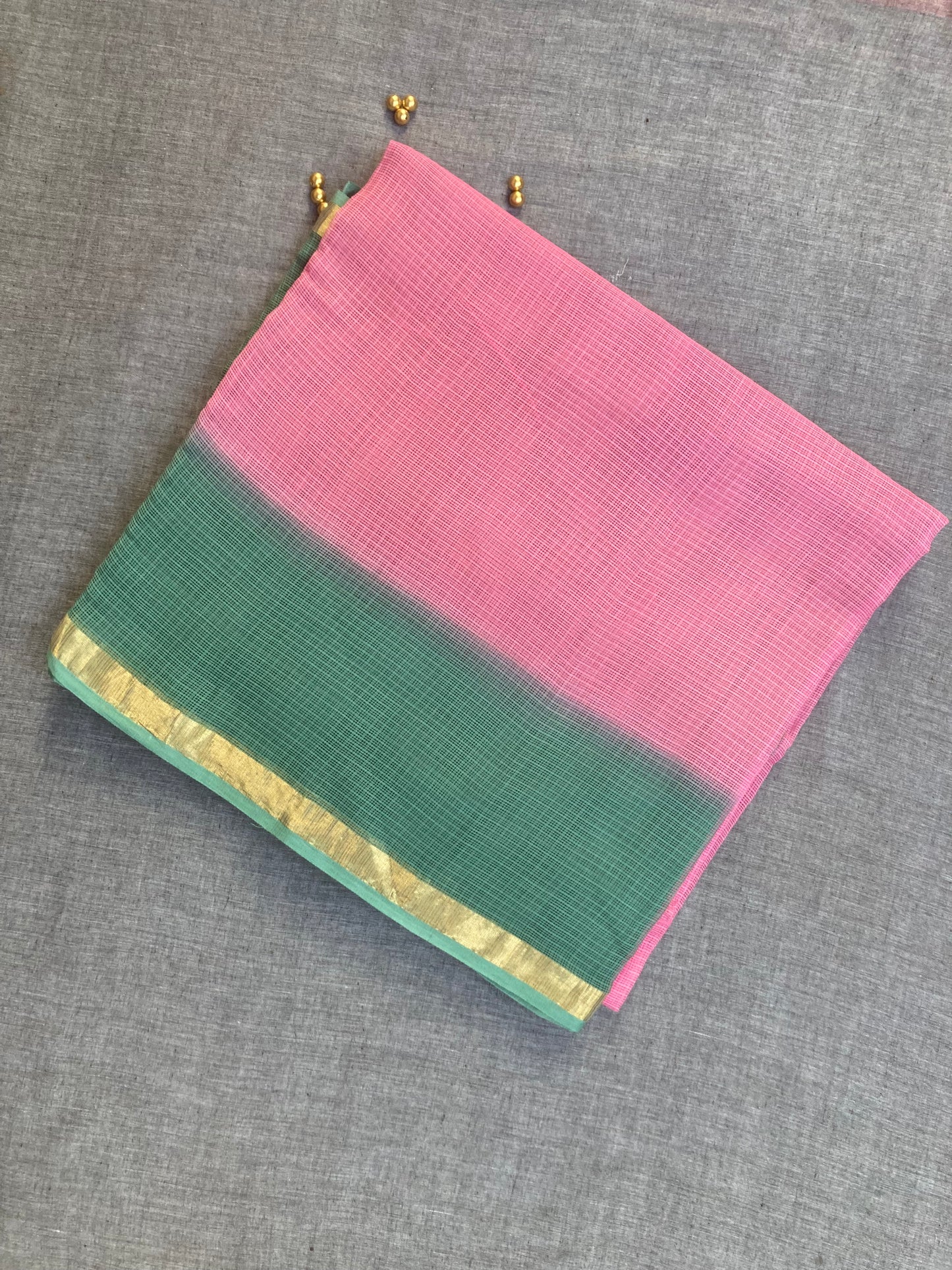 Orchid Ombre-Dyed Kota Doria Saree