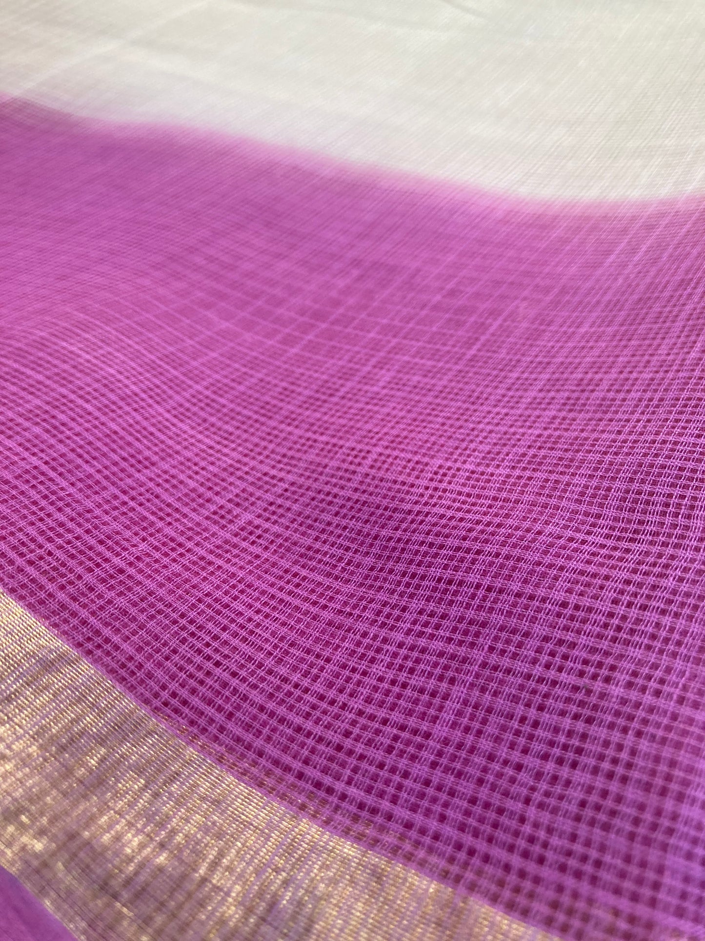Camel Ombre-Dyed Kota Doria Saree