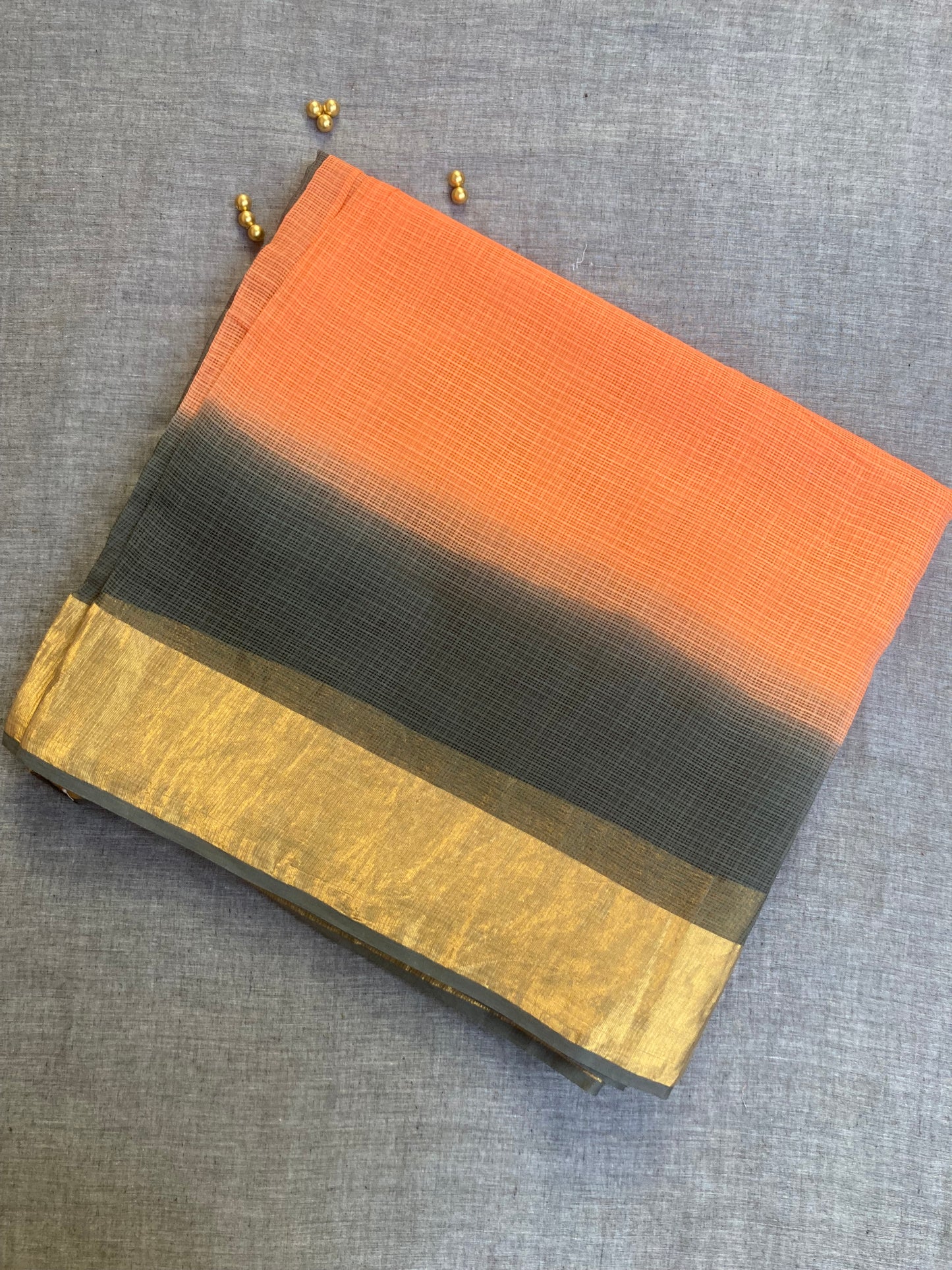 Tiger Ombre-Dyed Kota Doria Saree