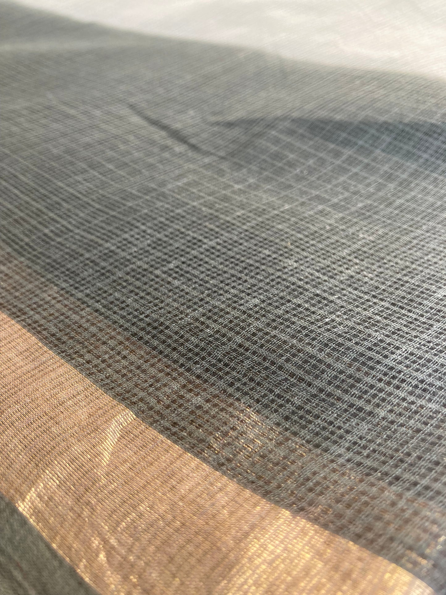 Cloud Ombre-Dyed Kota Doria Saree