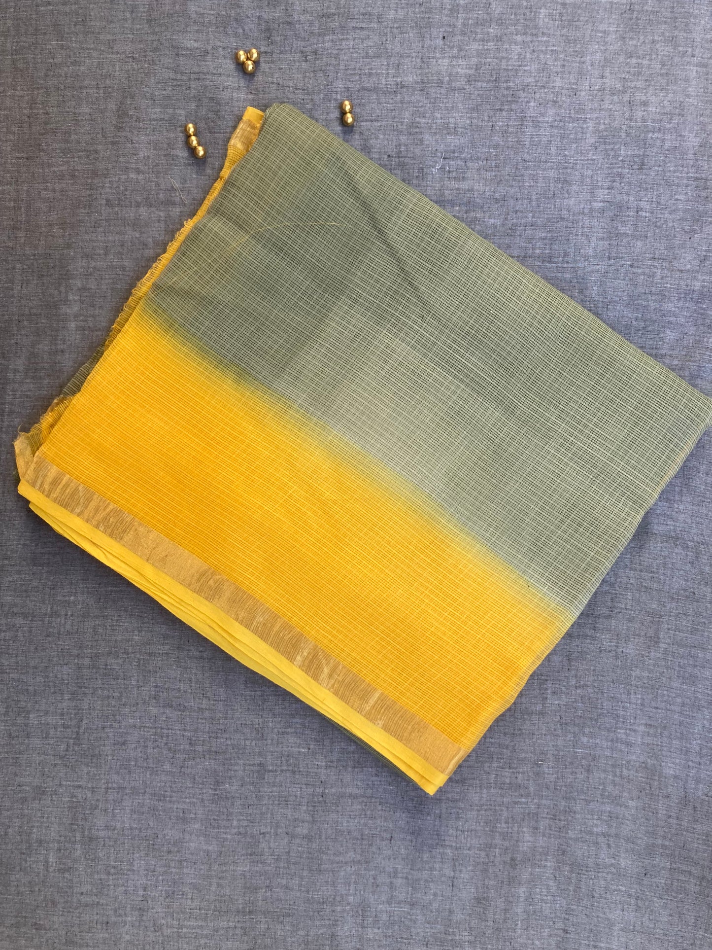 Coin Ombre-Dyed Kota Doria Saree