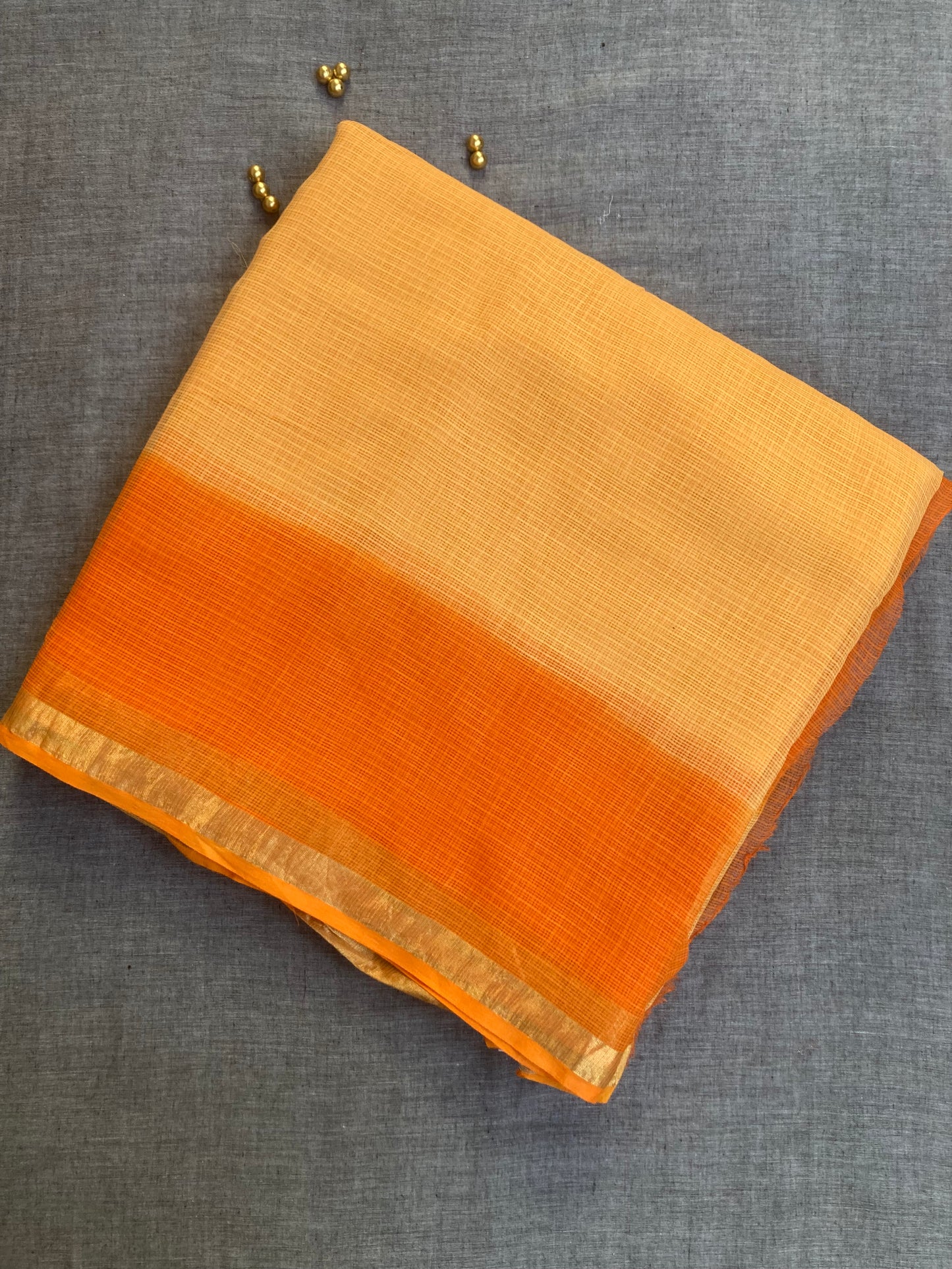 Fire Ombre- Dyed Kota Doria Saree