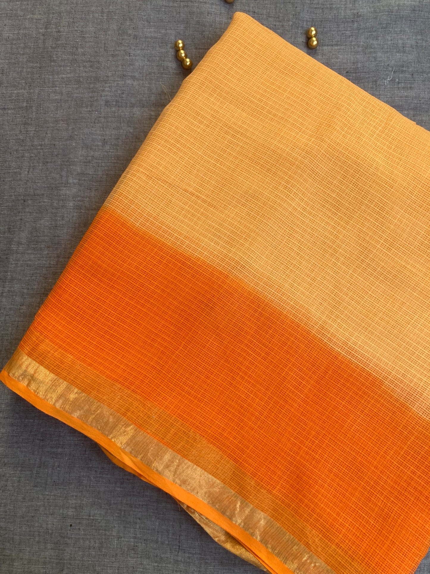 Fire Ombre- Dyed Kota Doria Saree
