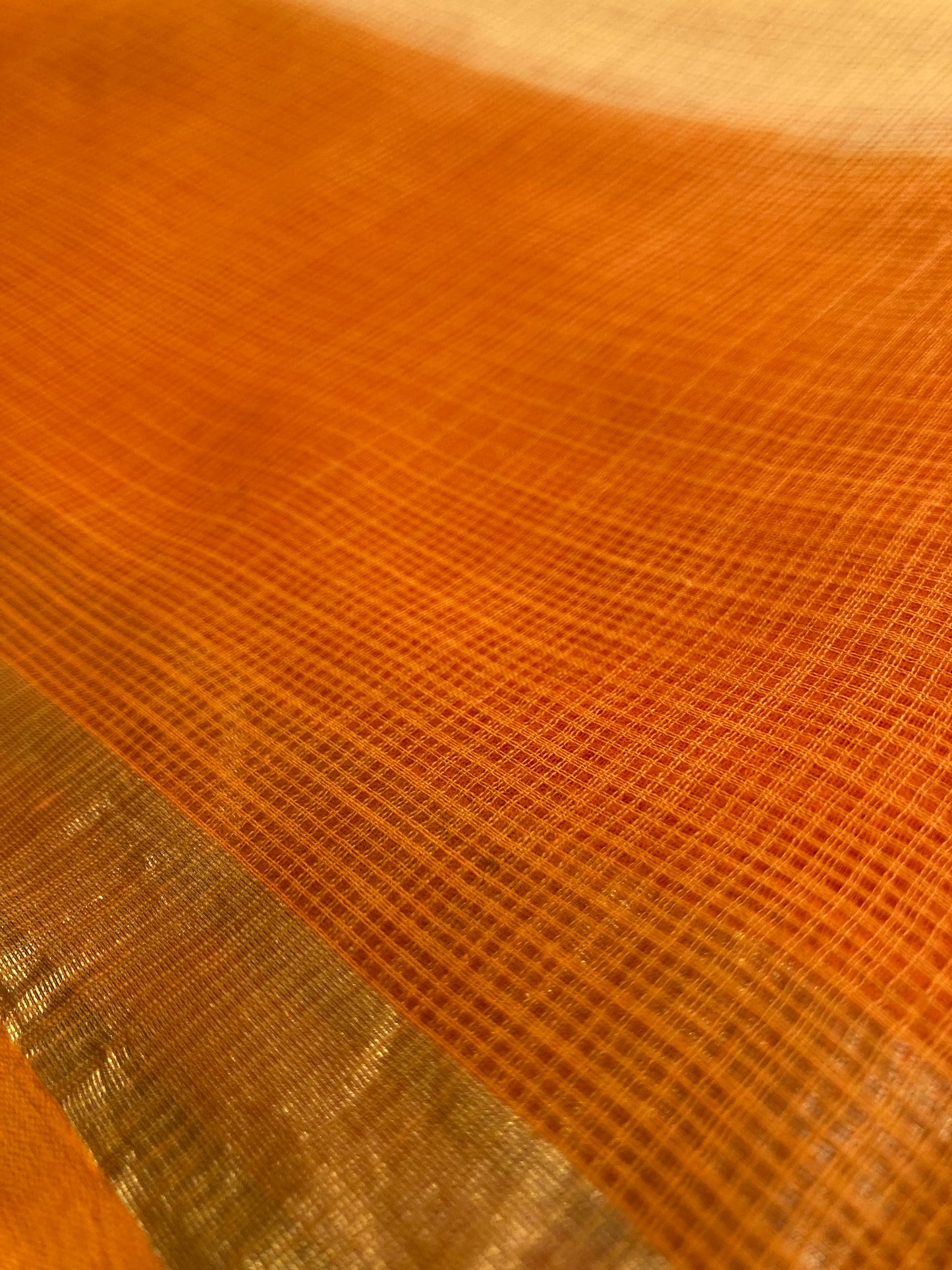 Fire Ombre- Dyed Kota Doria Saree