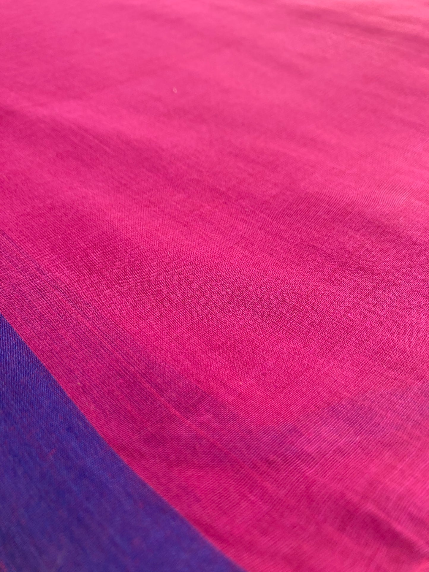 Hot Pink Mul Cotton Saree