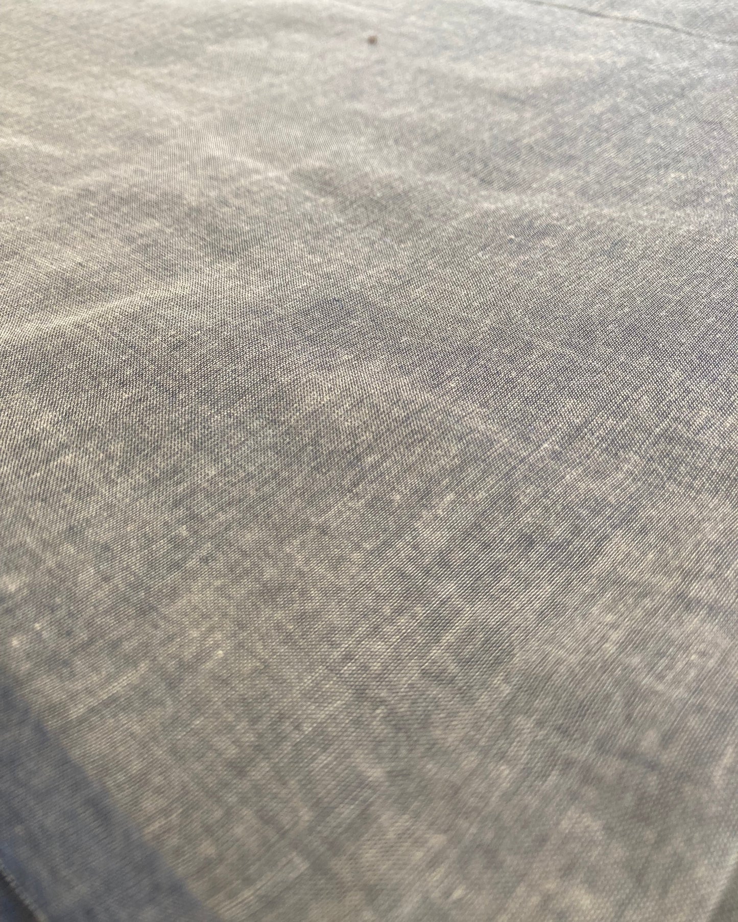 Ash Brown Mul Cotton Saree