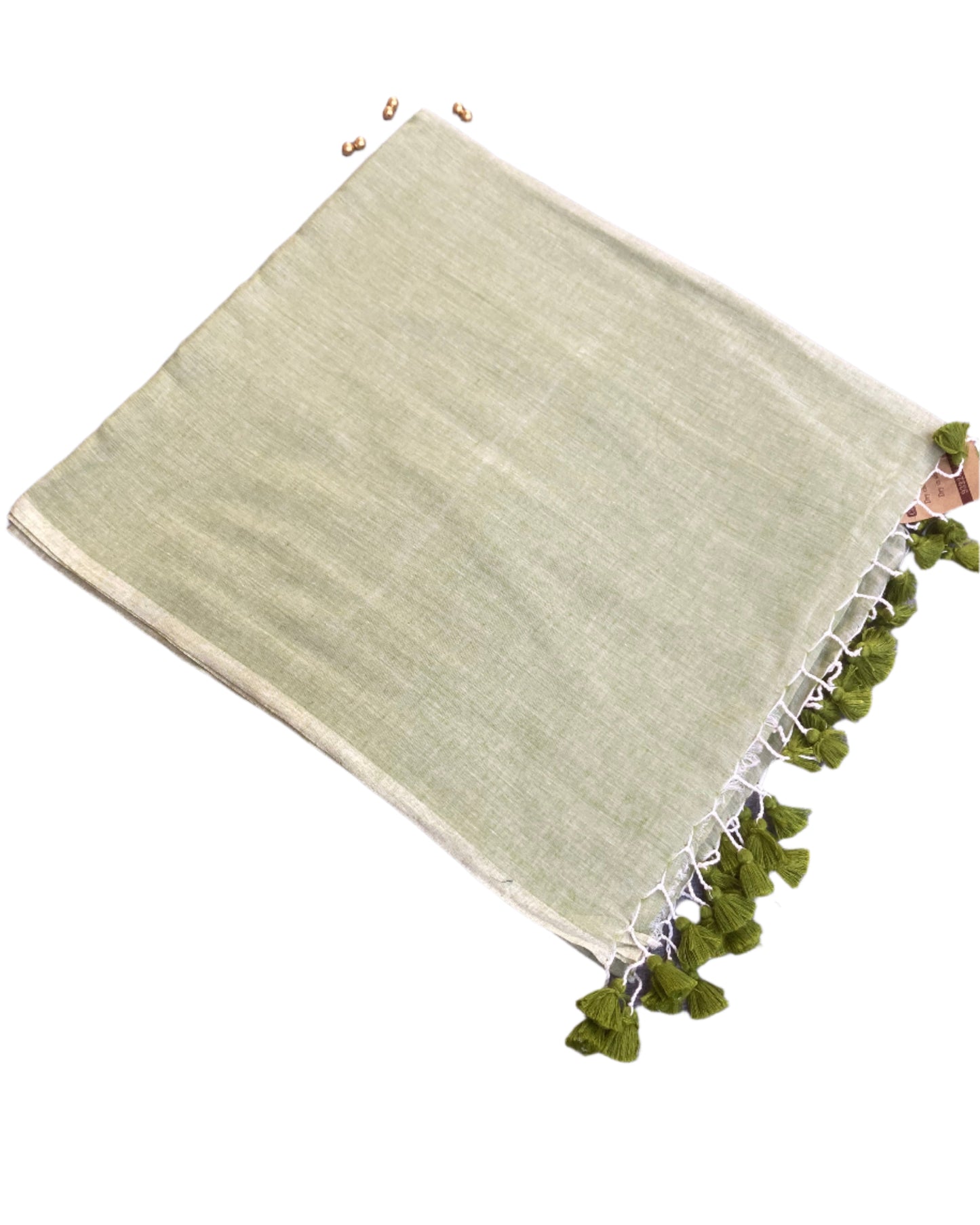 Spring Green Mul Cotton Saree