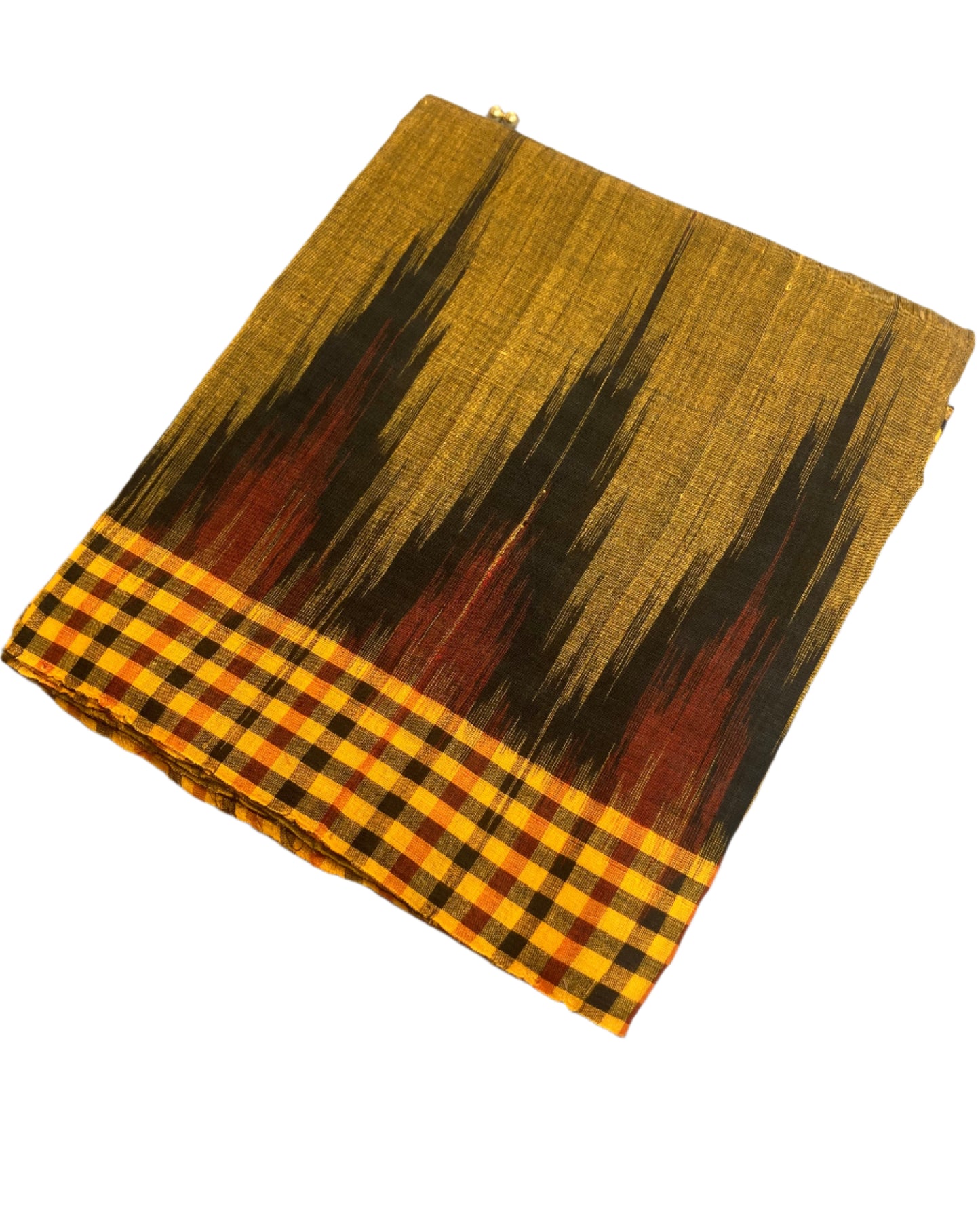 Marigold Sambalpuri Ikkat Saree