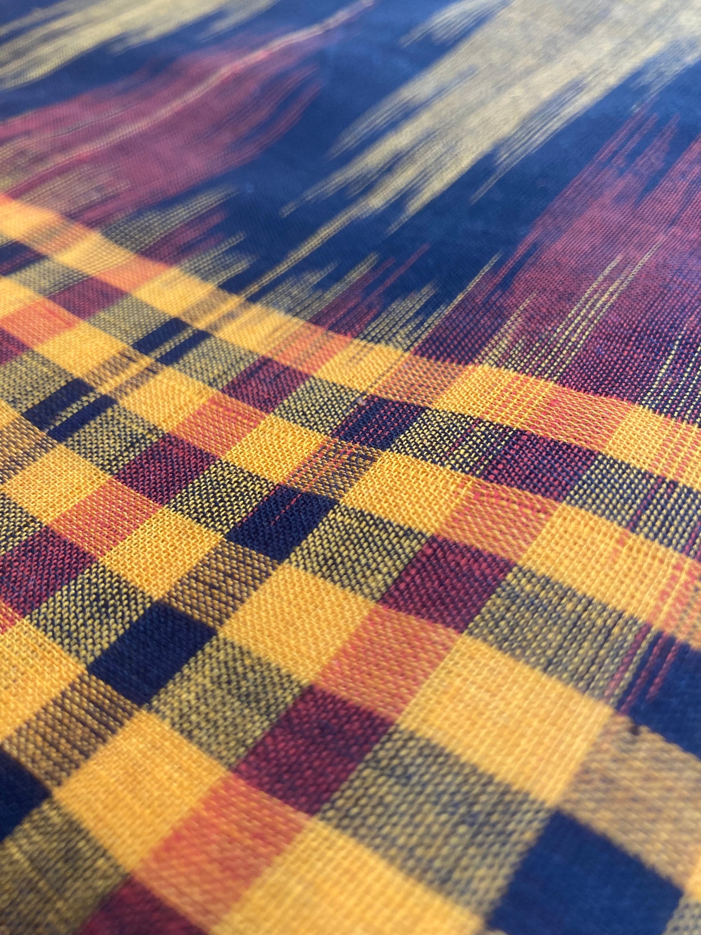 Marigold Sambalpuri Ikkat Saree