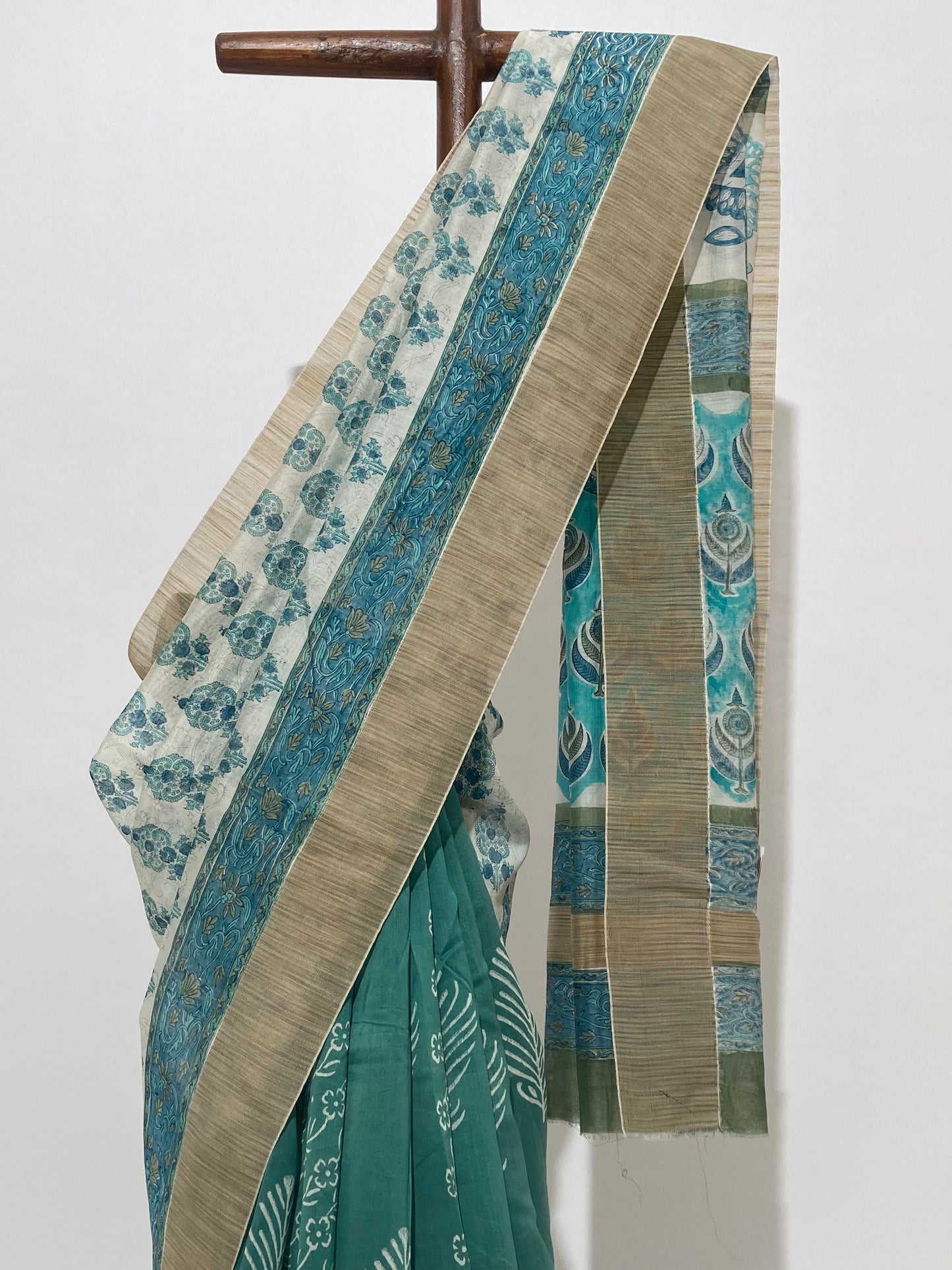 Light Green Maanto Patli Pallu Saree