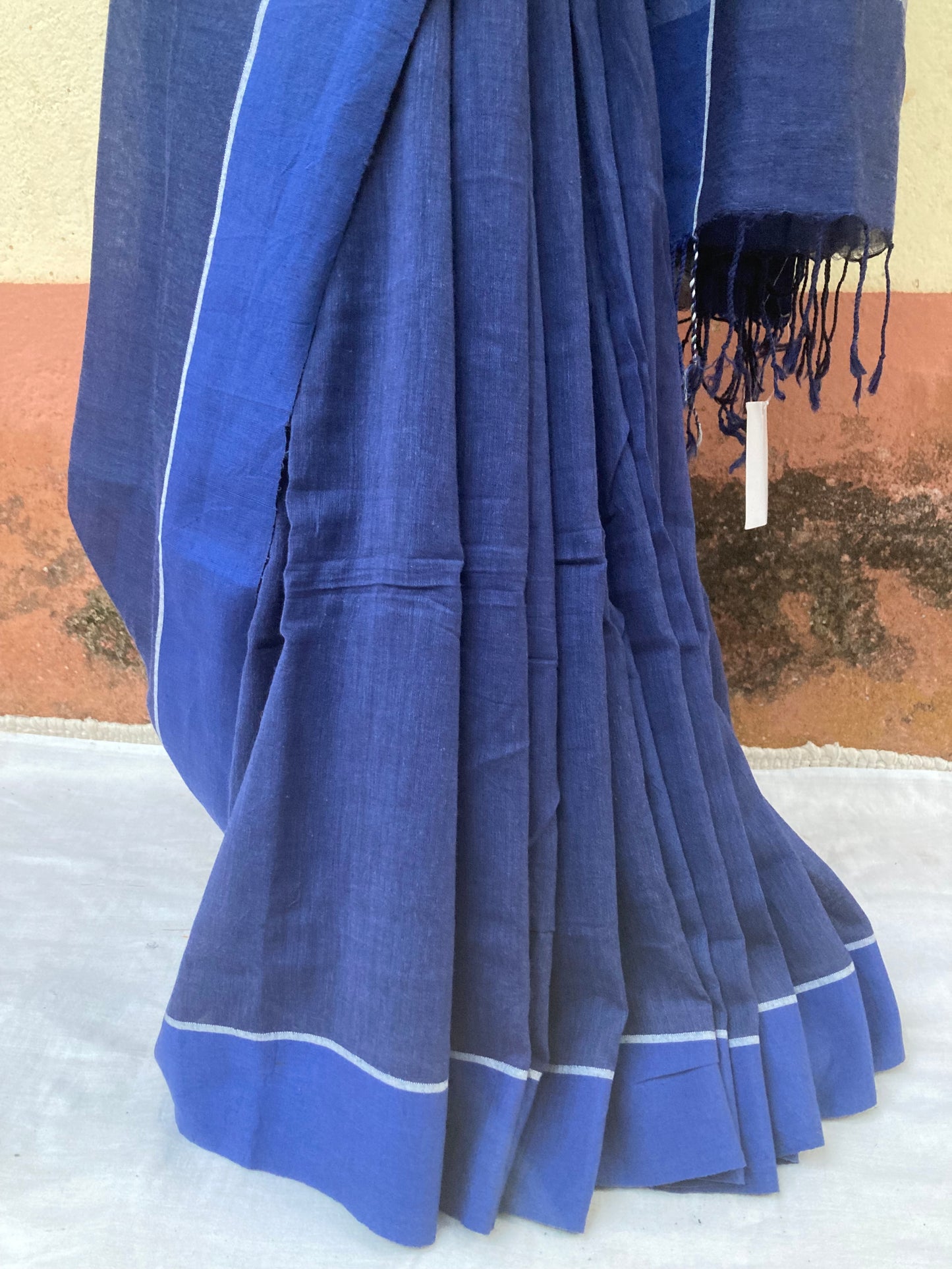 Royal Blue Cotton Saree