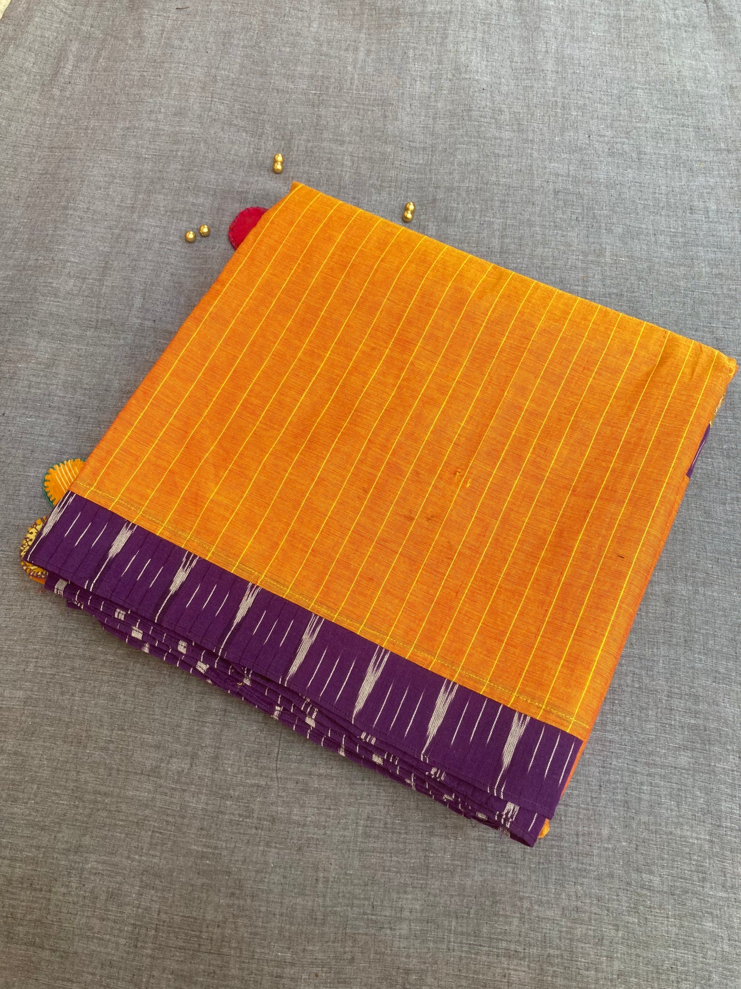 Dark Yellow Maanto Concept Saree