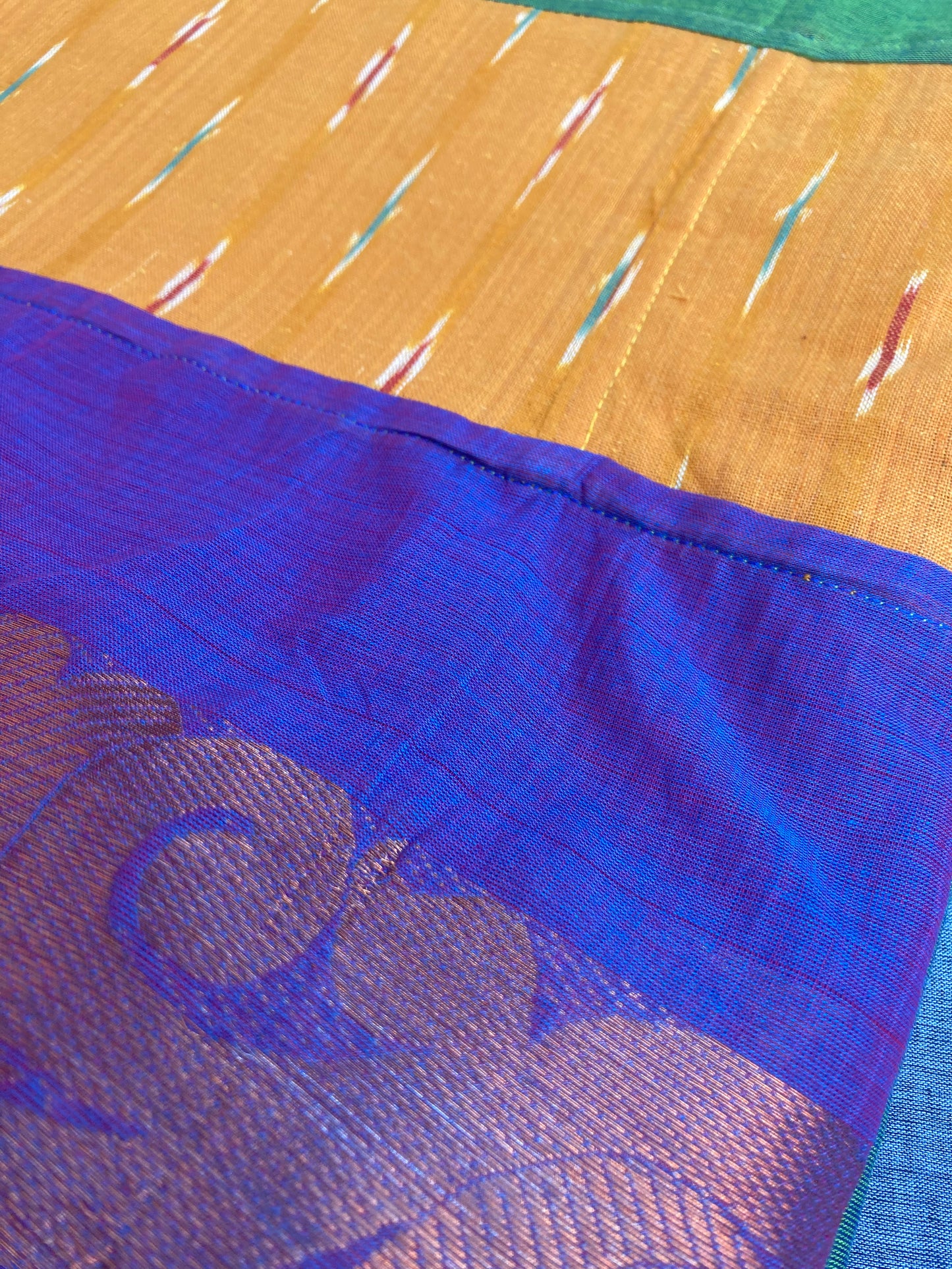 Light Green Maanto Concept Saree