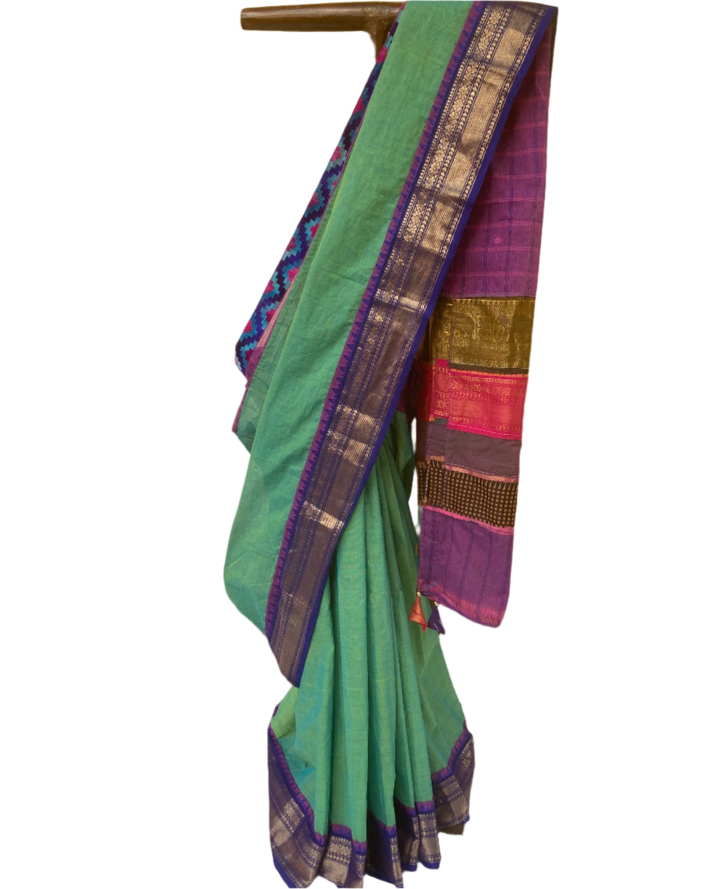 Light Green Maanto Concept Saree