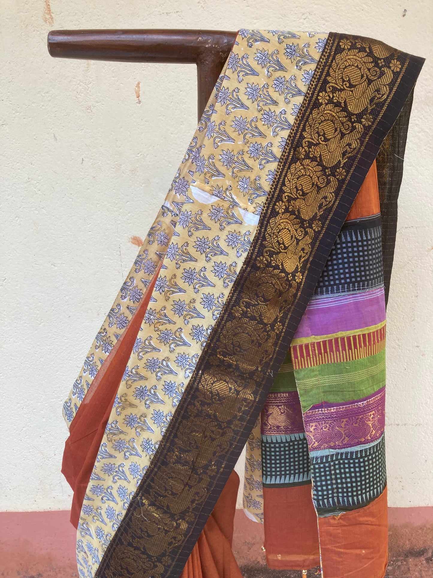 Dark Brown Maanto Concept Saree