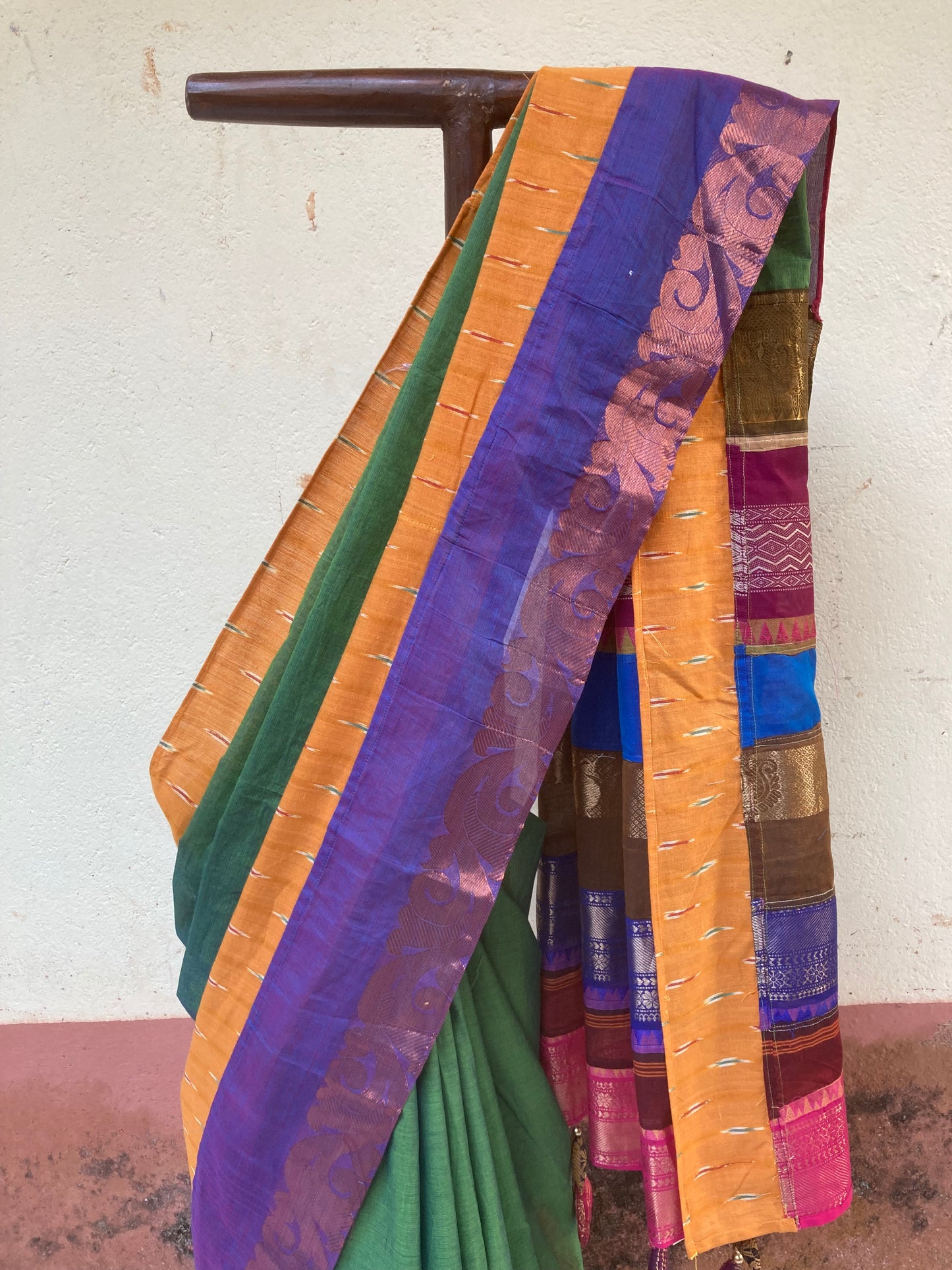 Light Green Maanto Concept Saree