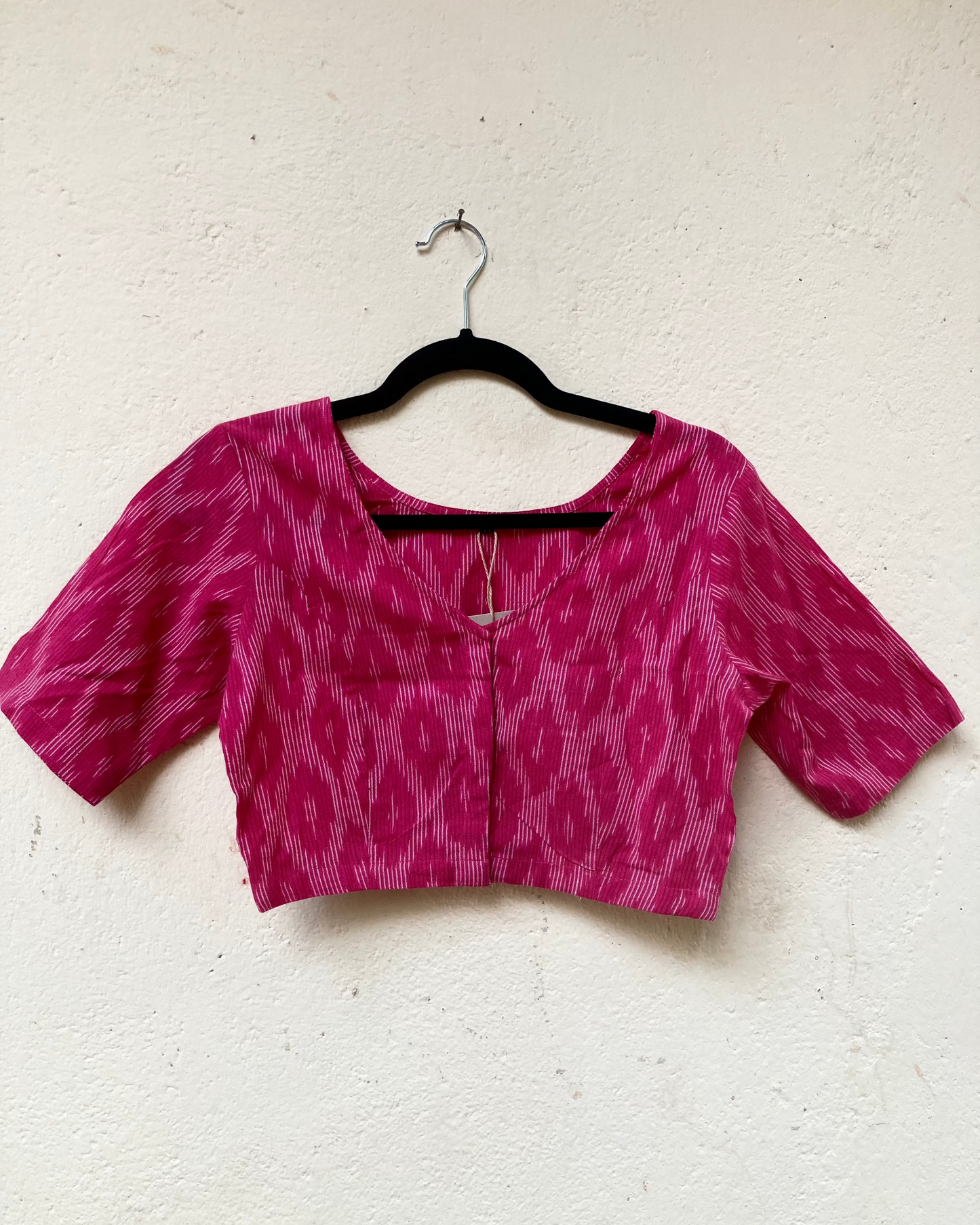 Dark Pink Ikkat Blouse