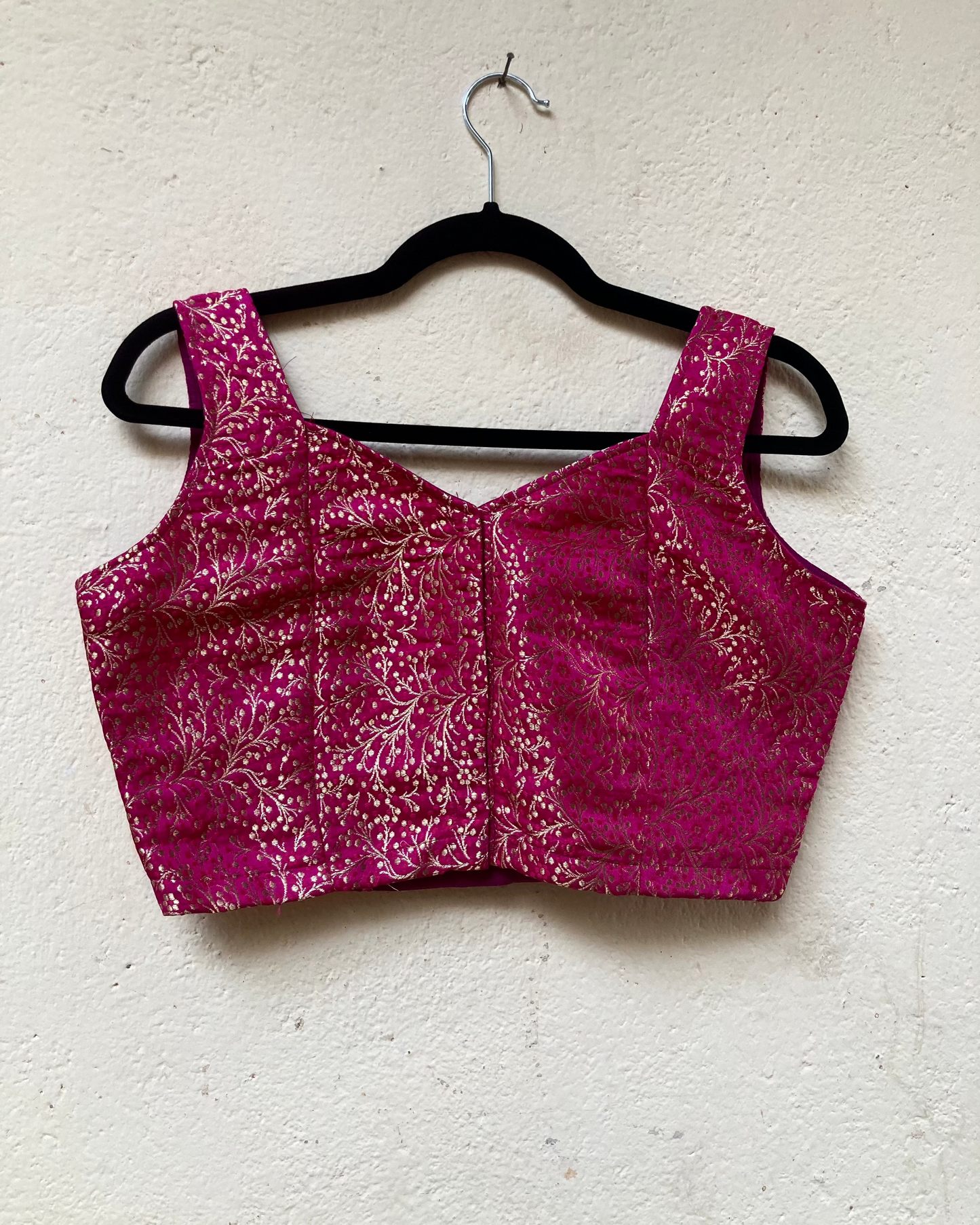 Pink Brocade Blouse