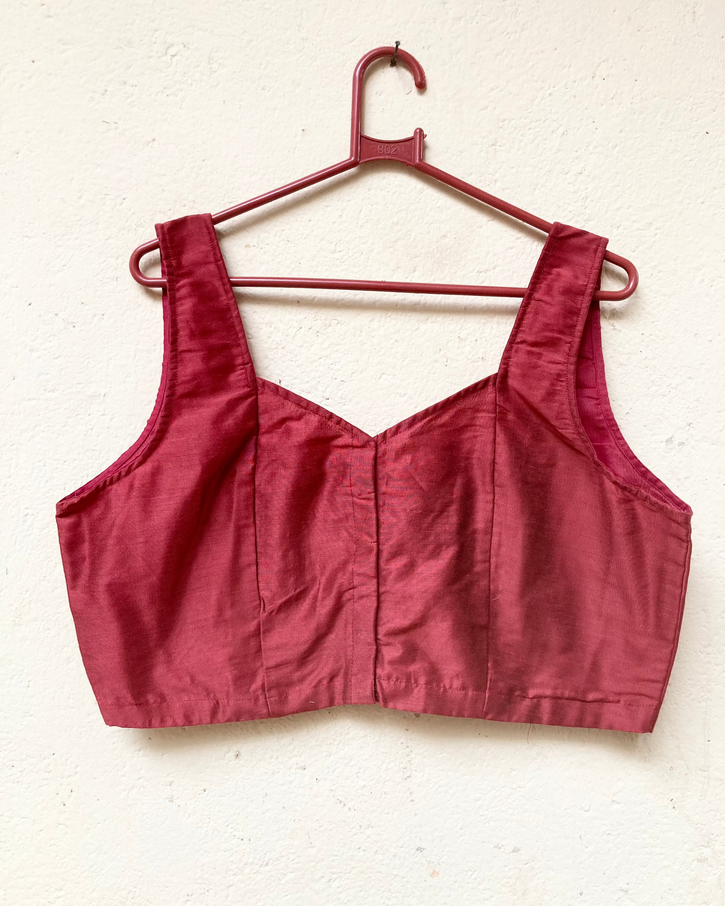 Maroon Cotton Silk Blouse