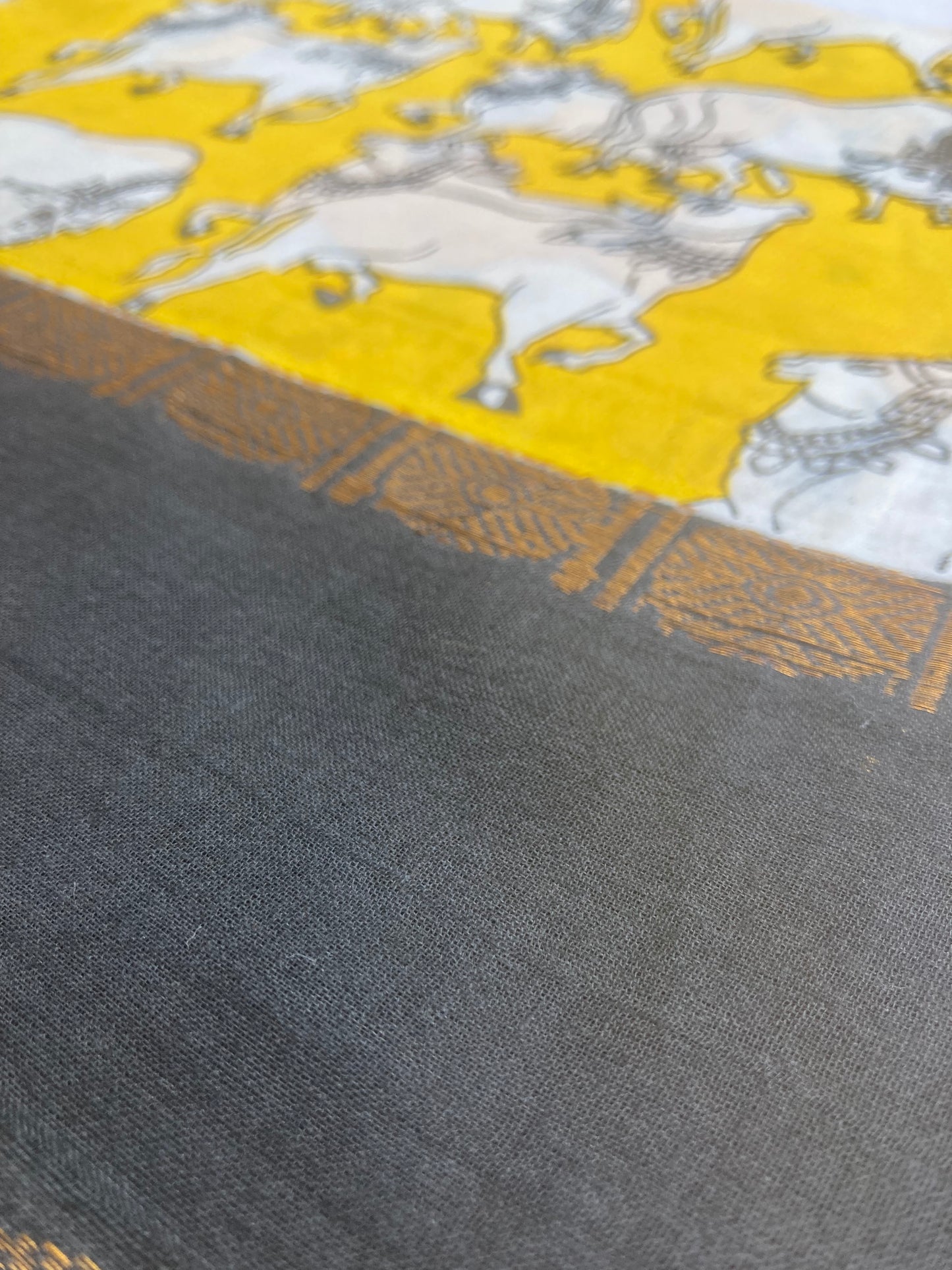 Lemon Yellow Sungudi Saree