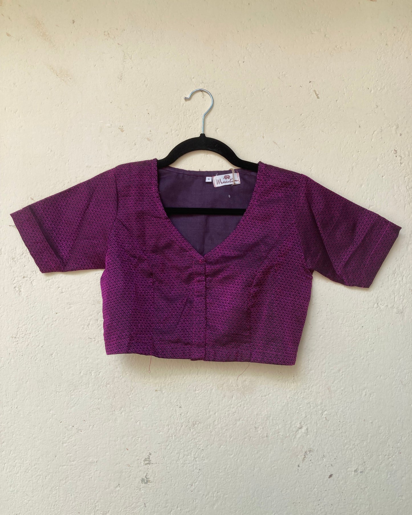 Purple with Black Khan Blouse