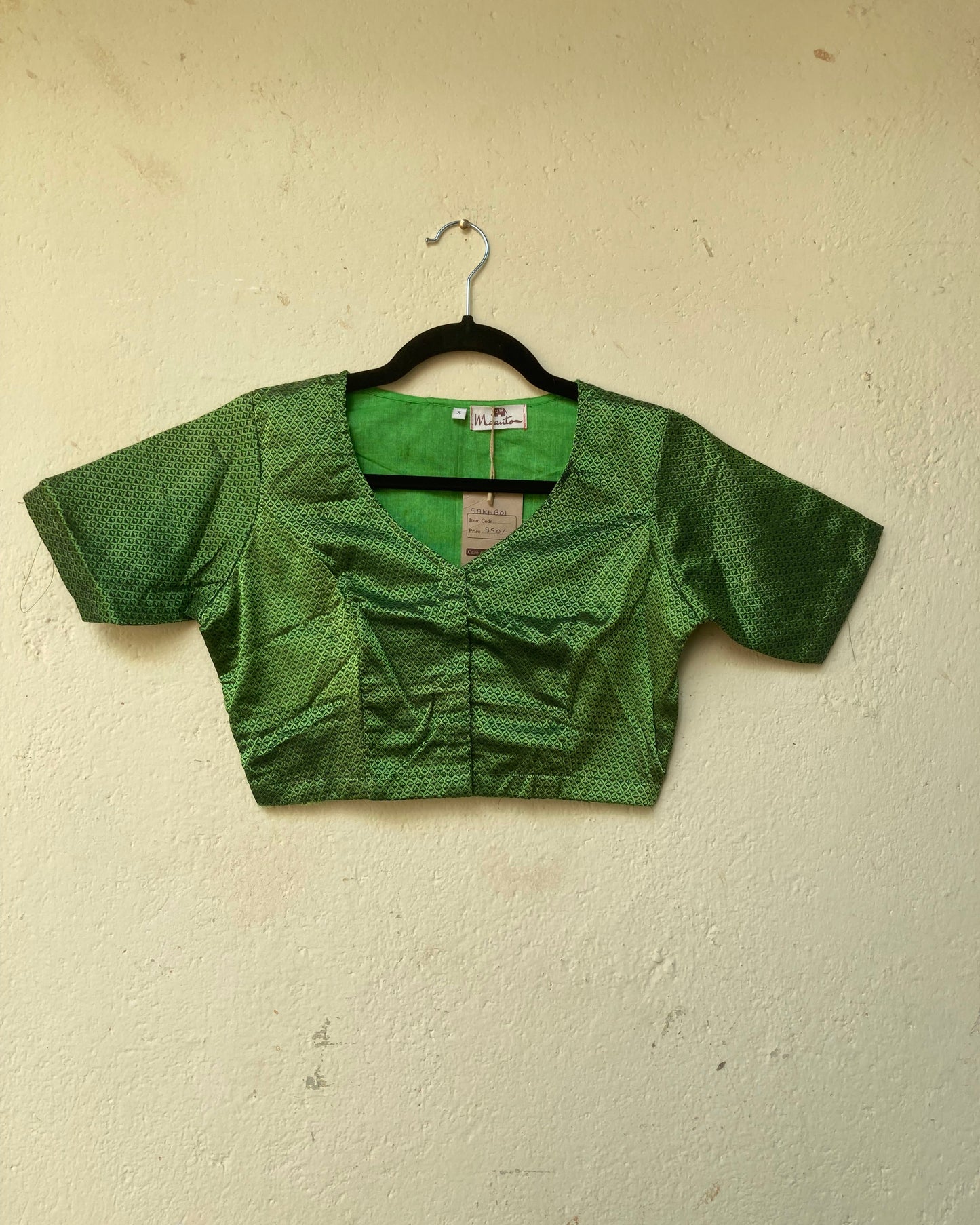 Parrot Green Khan Blouse