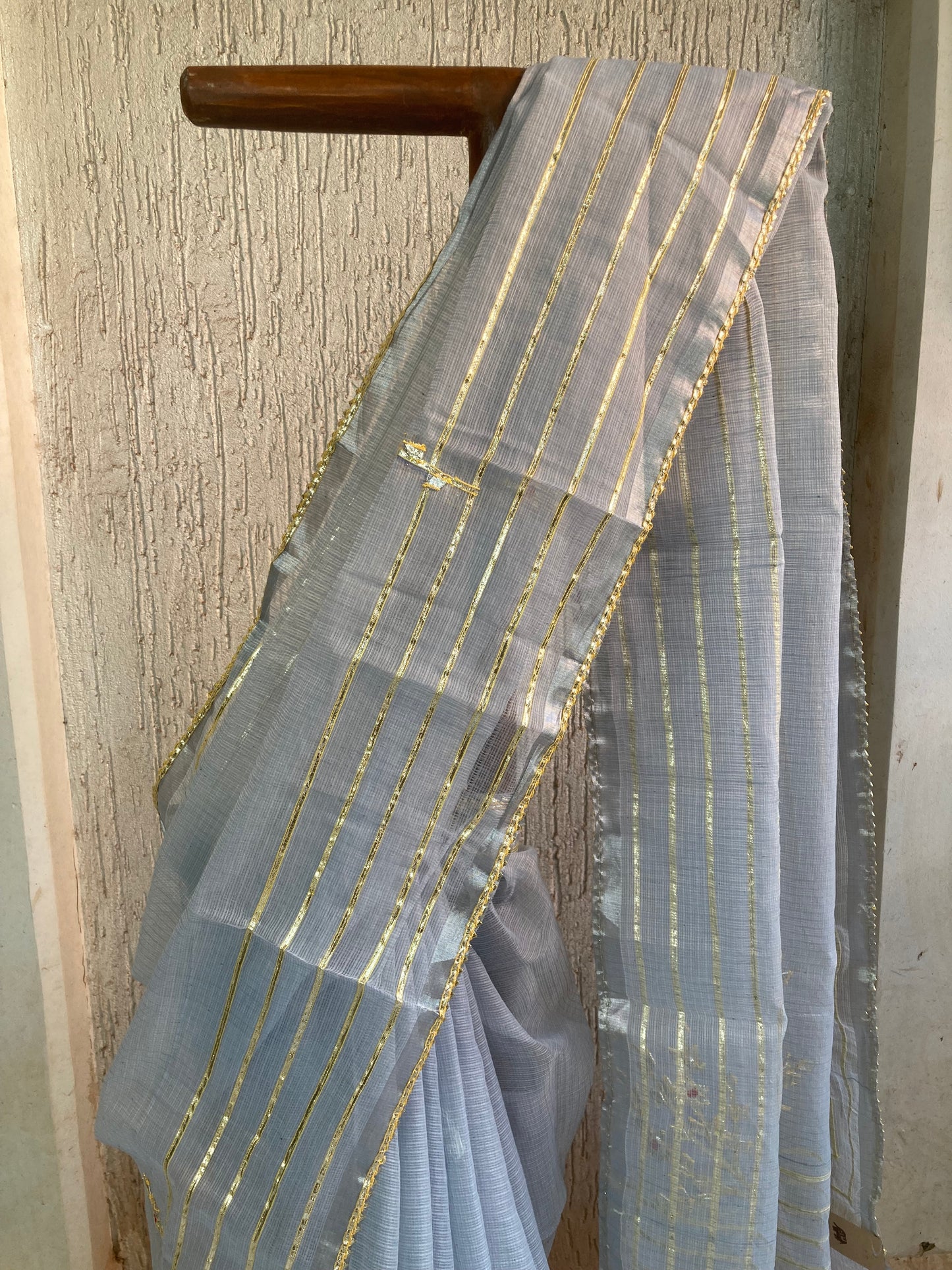 Cloud Gotapatti Kota Doria Saree