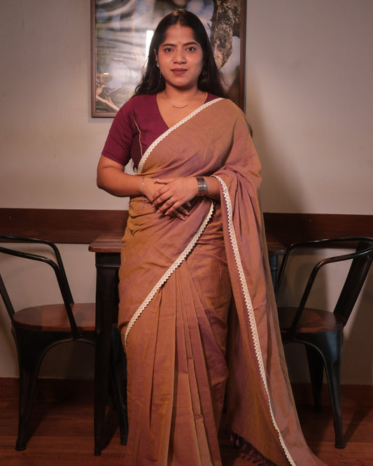 Honey Mul Cotton Saree