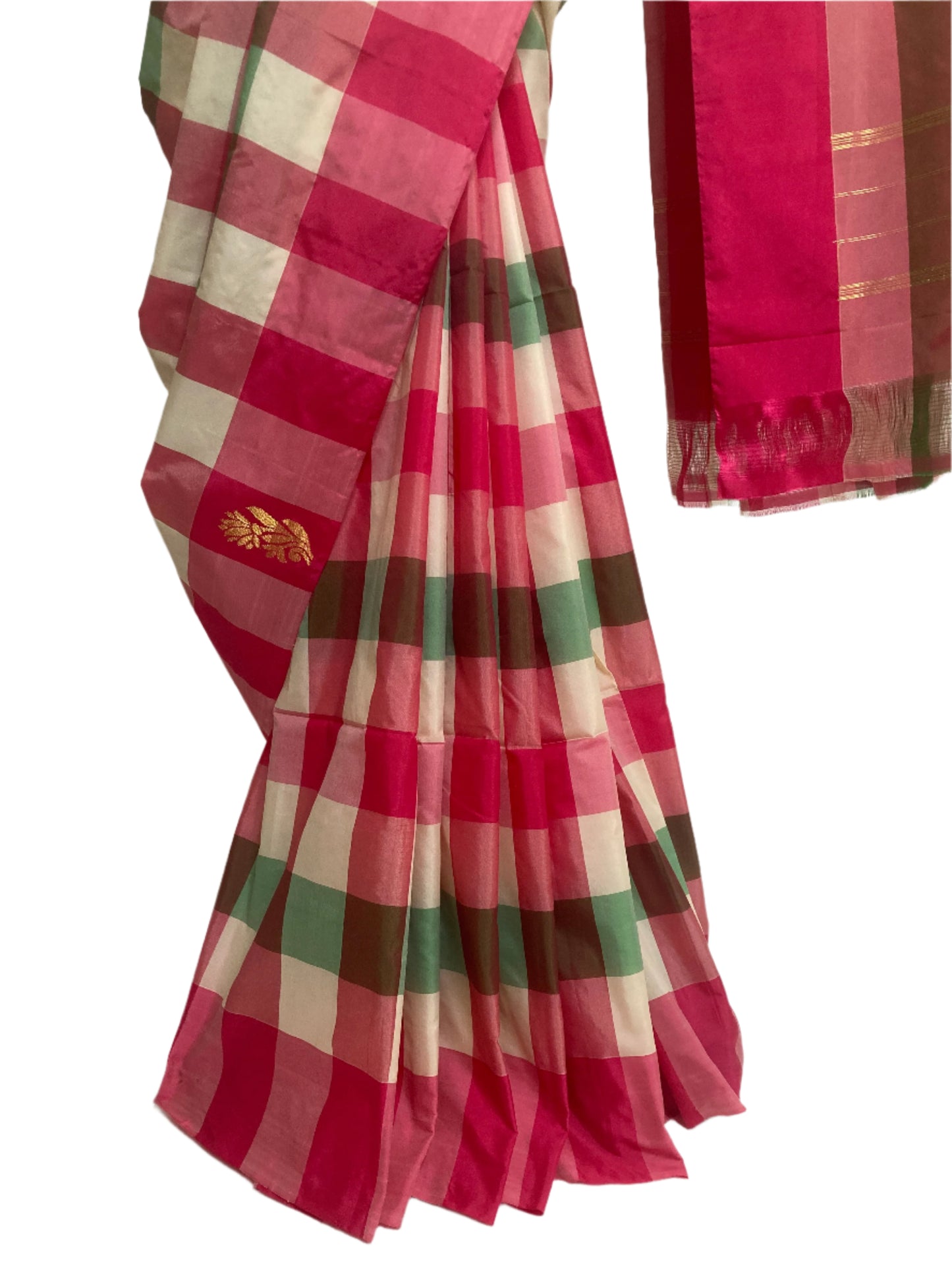 Barbie Pink Arni Silk Saree