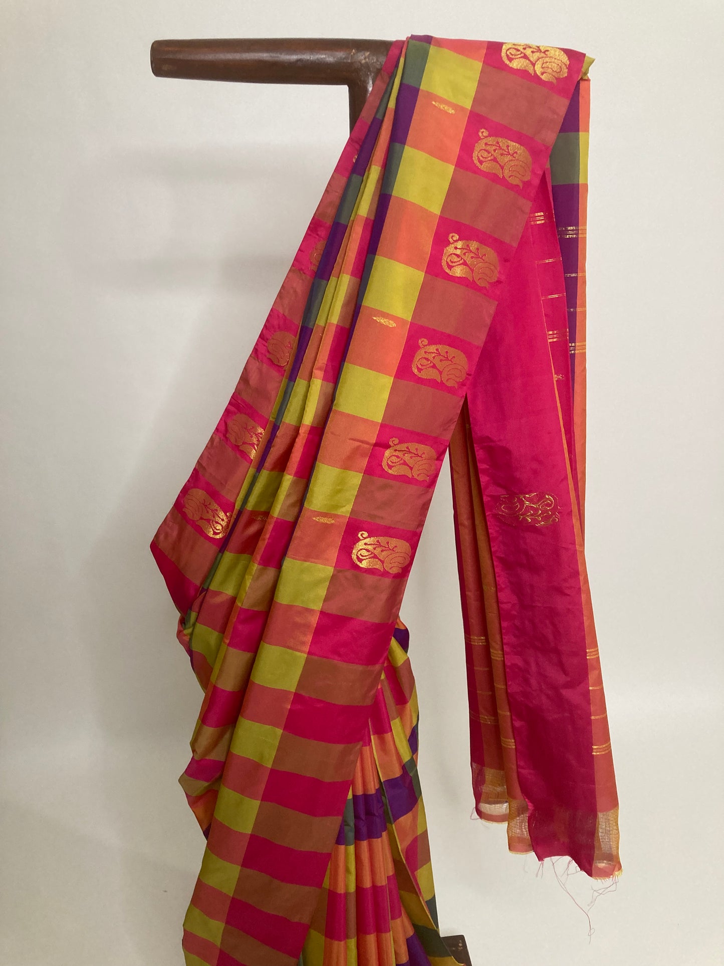 Dark Pink Arni Silk Saree