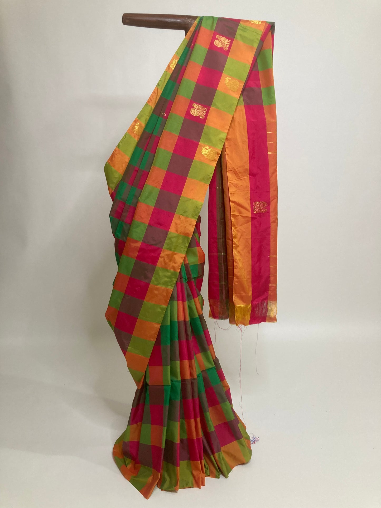 Linclon Green Arni Silk Saree