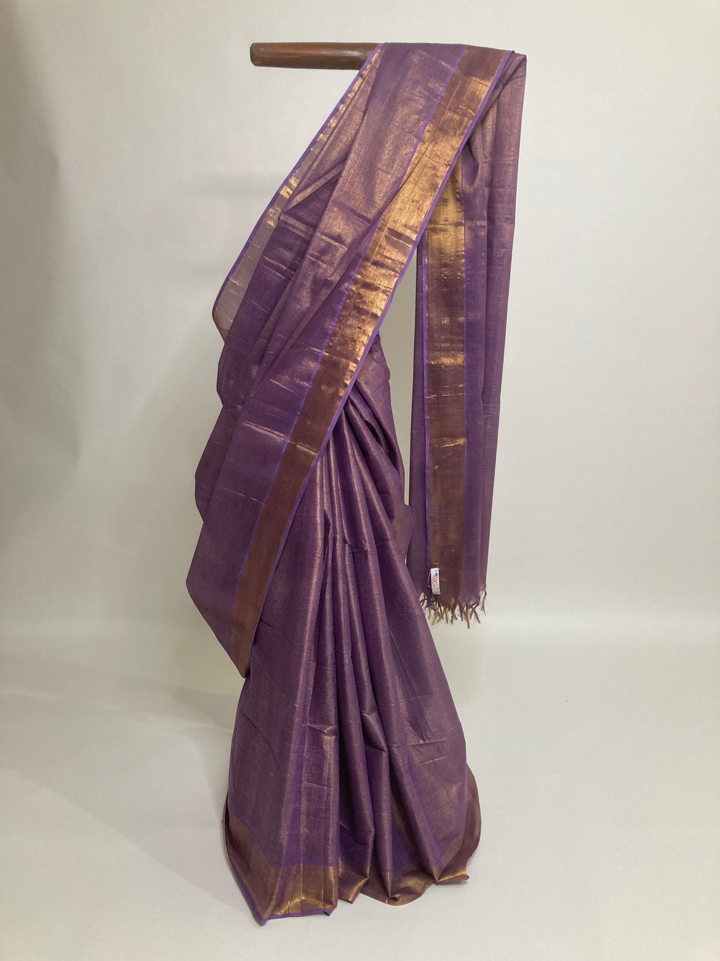 Lavender Magenta Tissue Cotton Saree