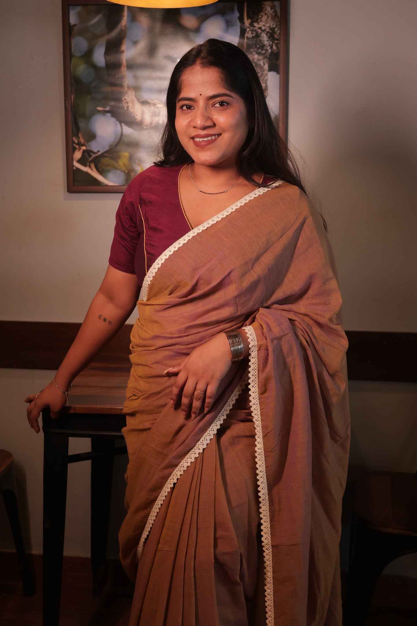 Honey Mul Cotton Saree