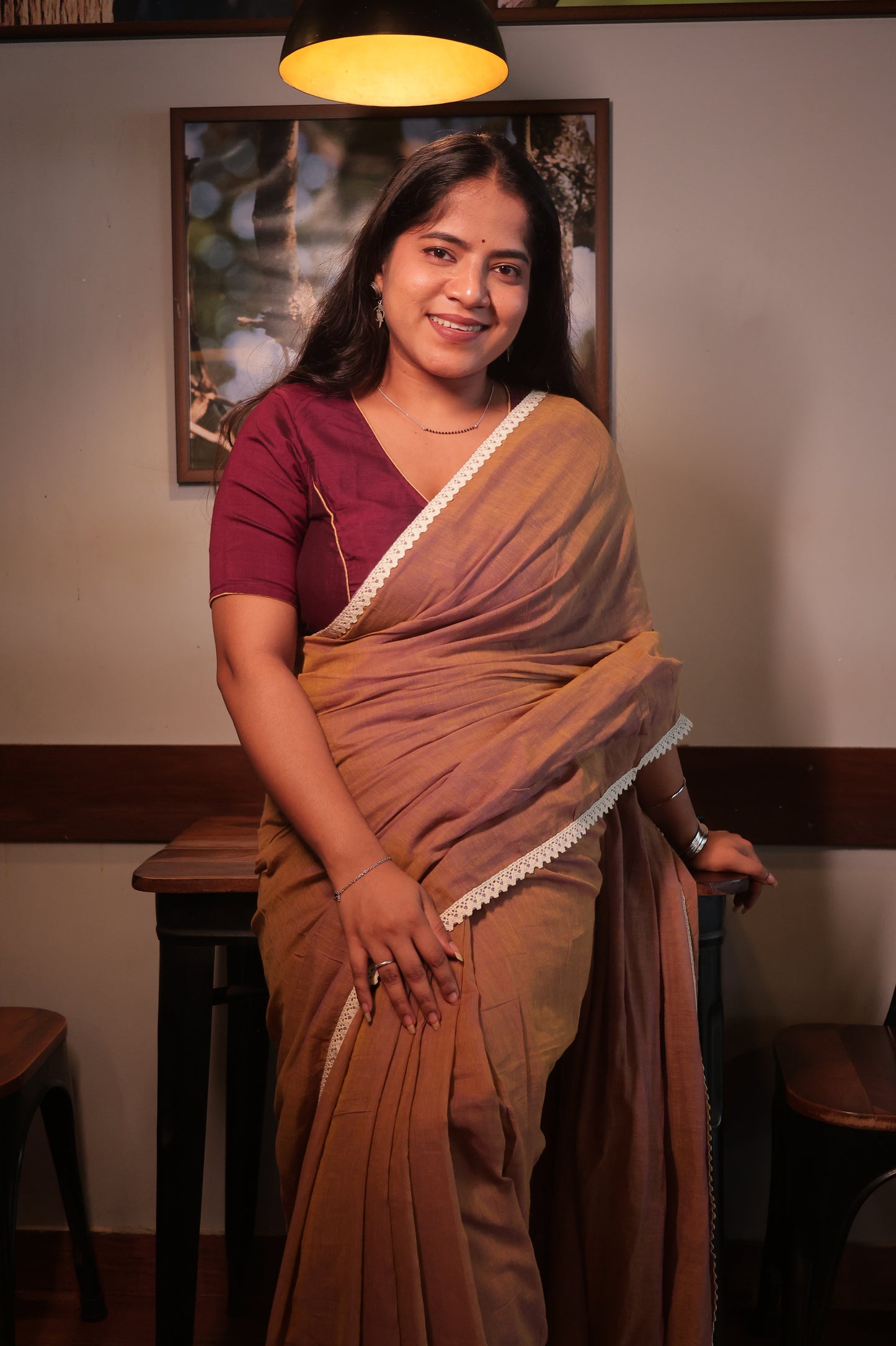 Honey Mul Cotton Saree